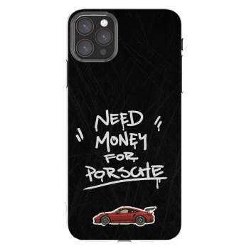 Picasee silikonska prozirna maskica za Apple iPhone 11 Pro Max - Dark Racer