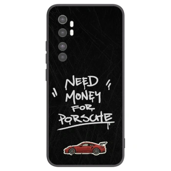 Picasee crna silikonska maskica za Xiaomi Mi Note 10 Lite - Dark Racer