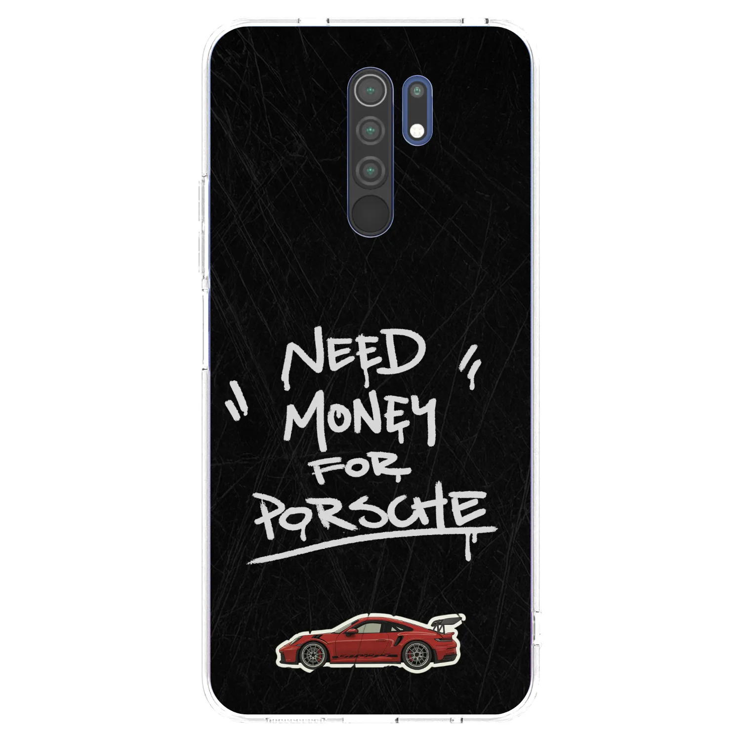 Picasee silikonska prozirna maskica za Xiaomi Redmi 9 - Dark Racer