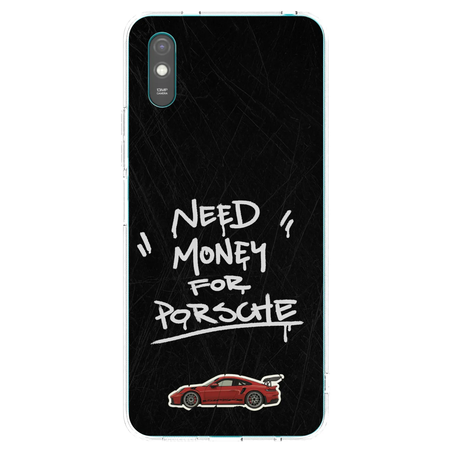 Picasee silikonska prozirna maskica za Xiaomi Redmi 9A - Dark Racer