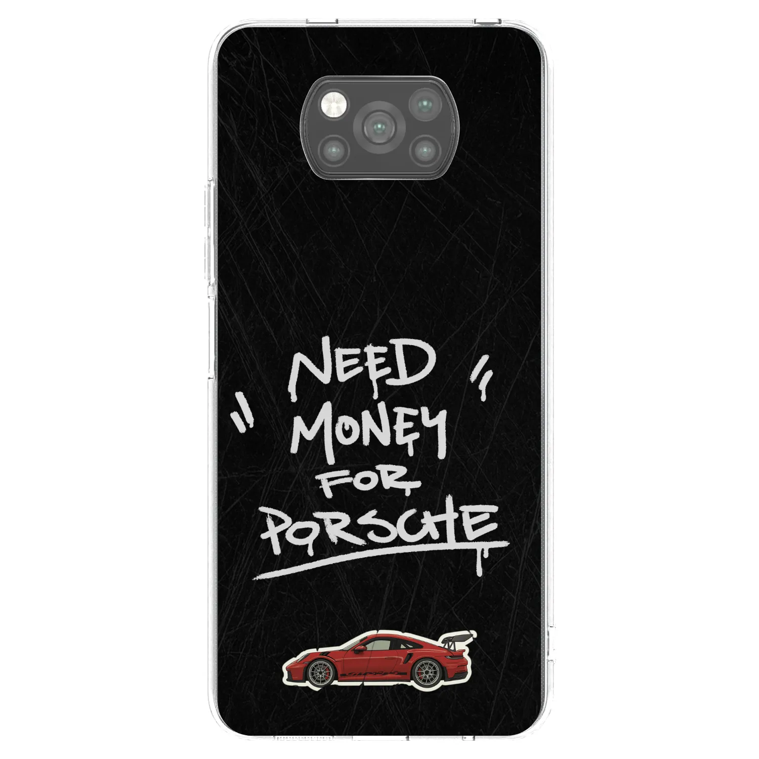 Picasee crna silikonska maskica za Xiaomi Poco X3 - Dark Racer