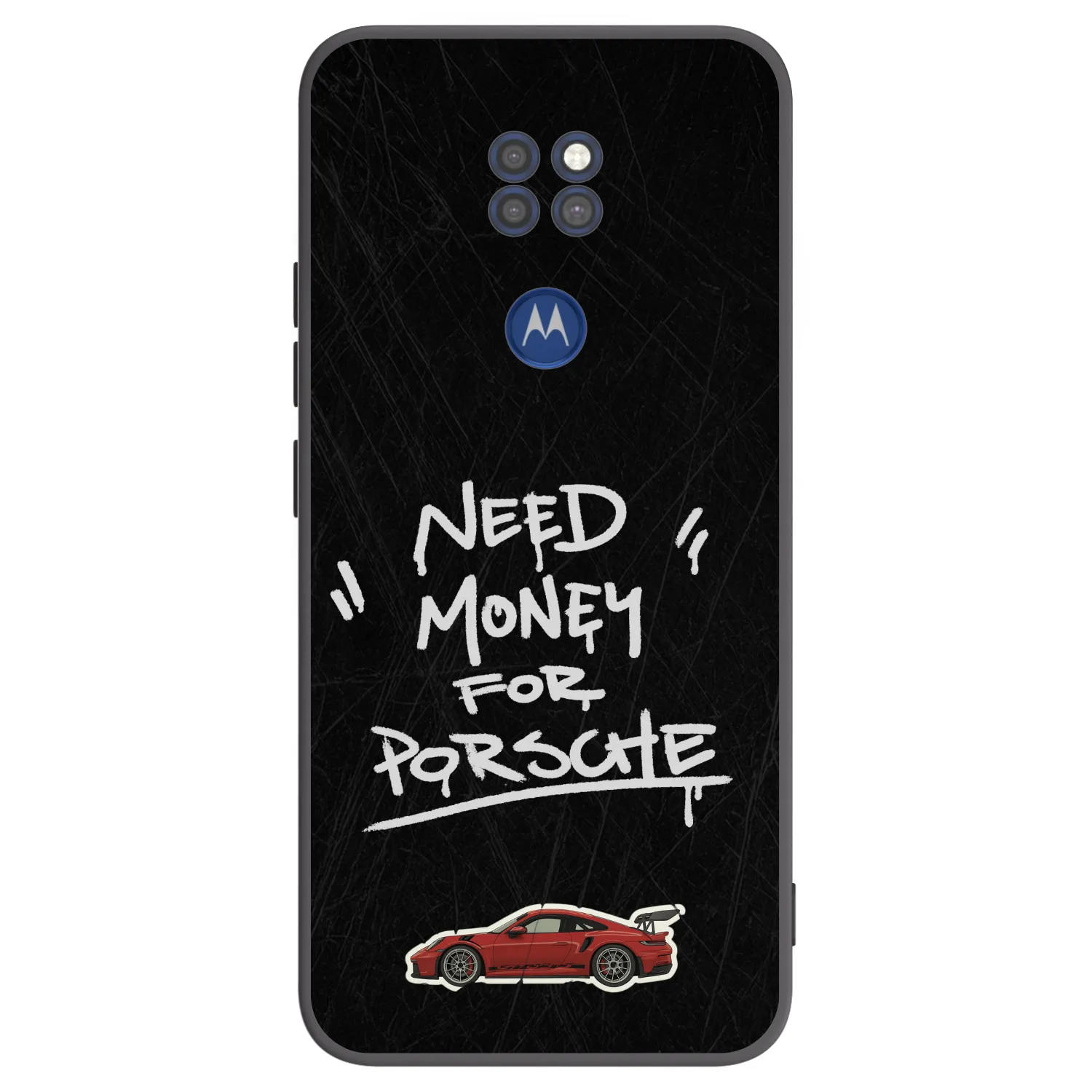 Picasee crna silikonska maskica za Motorola Moto G9 Play - Dark Racer
