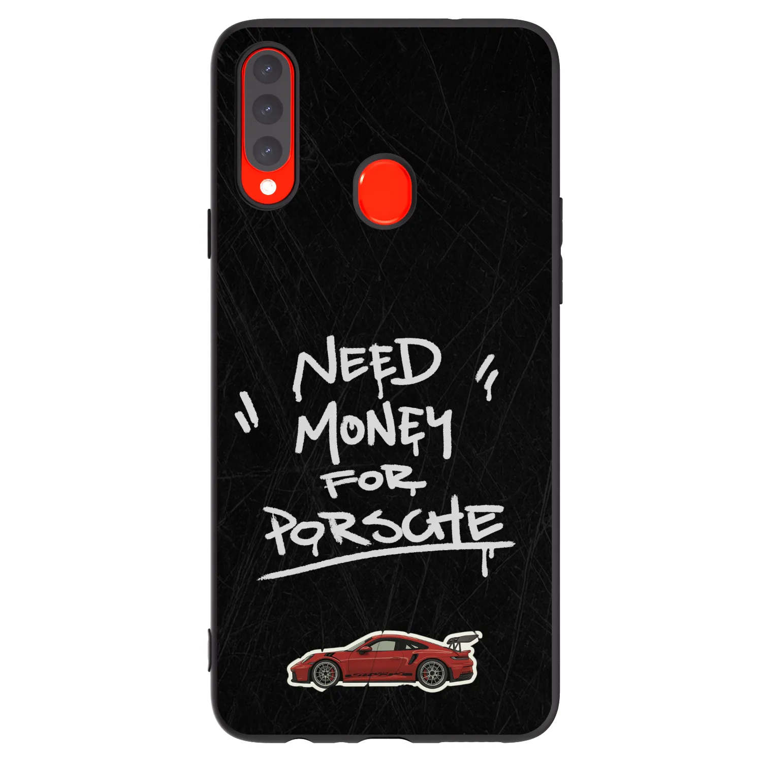 Picasee crna silikonska maskica za Samsung Galaxy A20s - Dark Racer