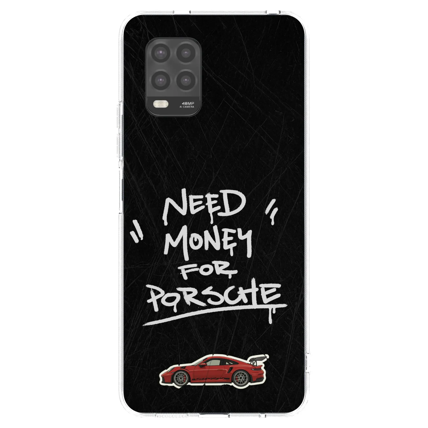 Picasee silikonska prozirna maskica za Xiaomi Mi 10 Lite - Dark Racer