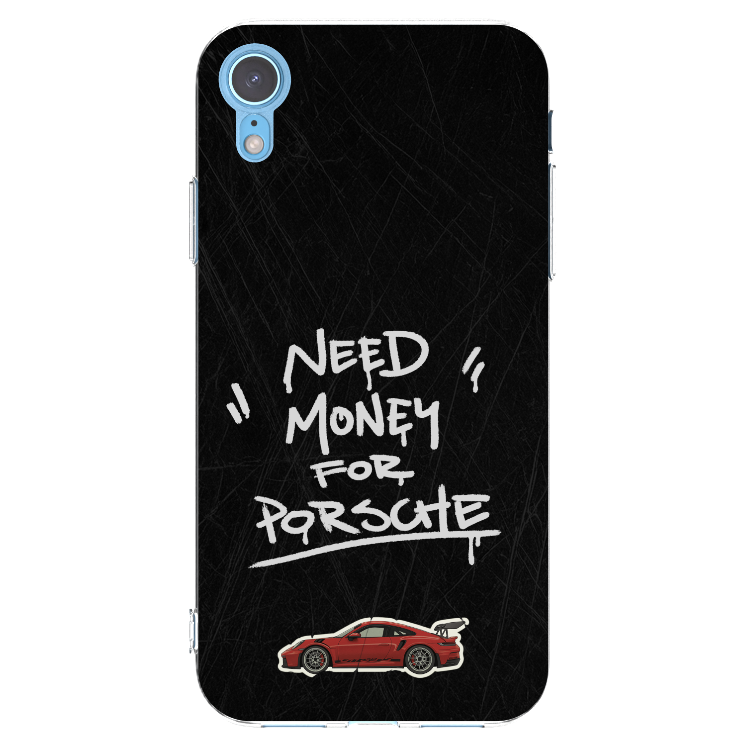 Picasee silikonska prozirna maskica za Apple iPhone XR - Dark Racer