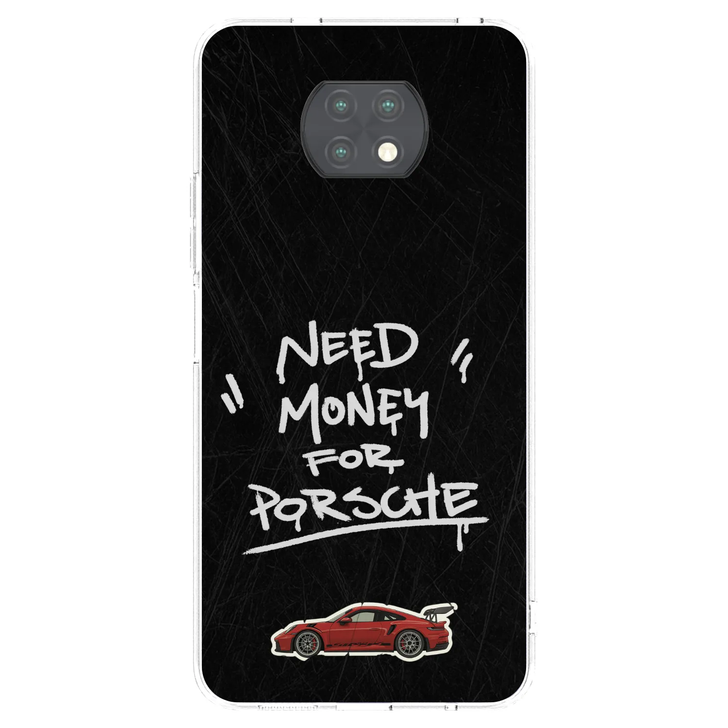 Picasee silikonska prozirna maskica za Xiaomi Redmi Note 9T - Dark Racer