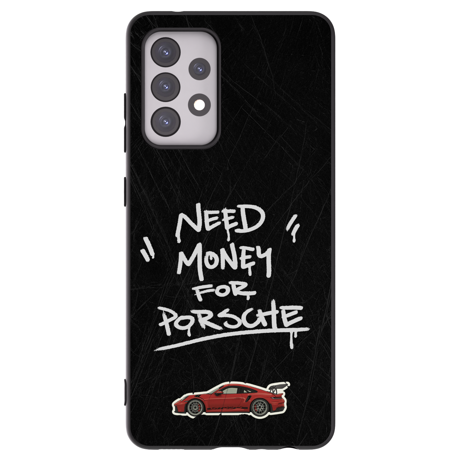 Picasee crna silikonska maskica za Samsung Galaxy A52s 5G A528B - Dark Racer