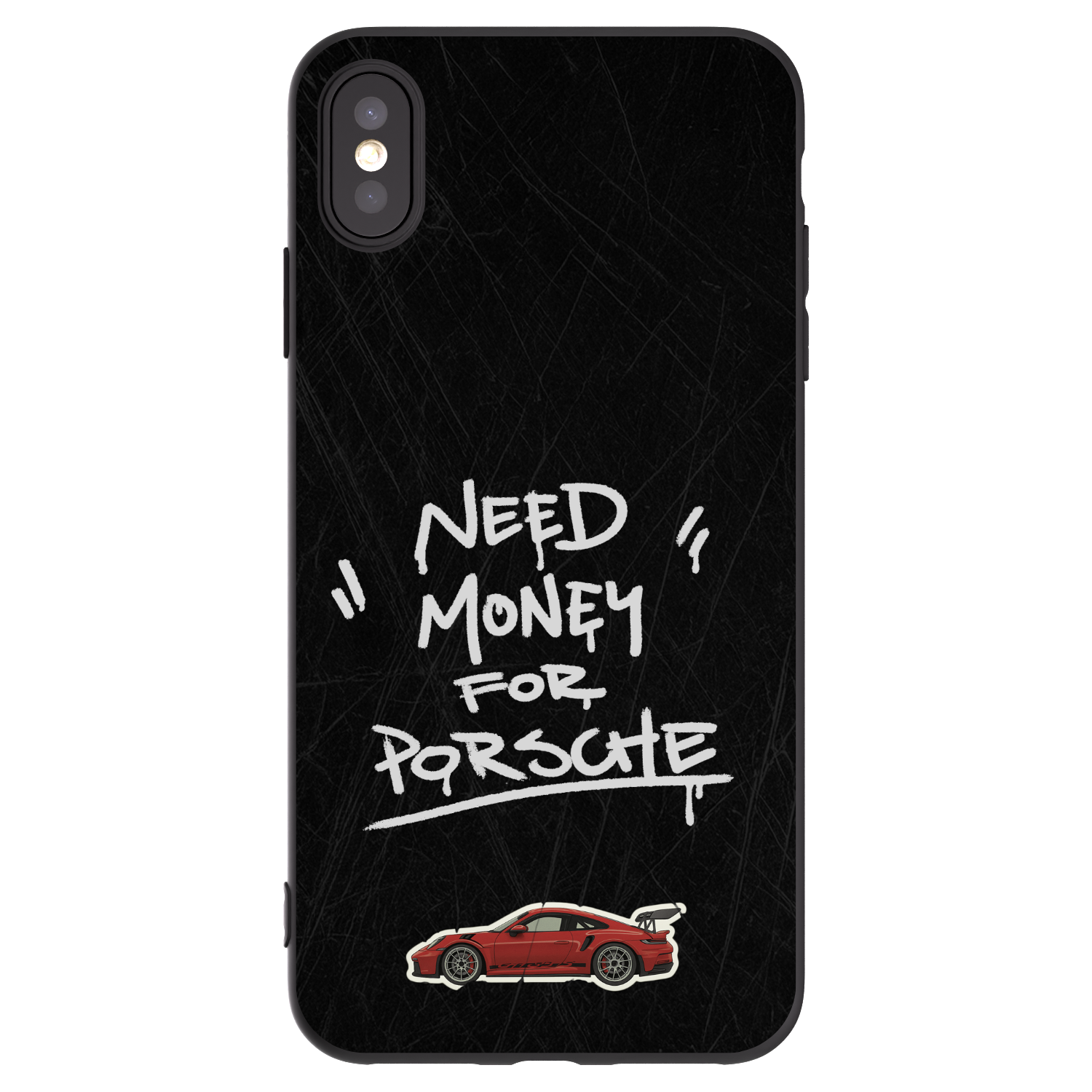Picasee crna silikonska maskica za Apple iPhone XS Max - Dark Racer