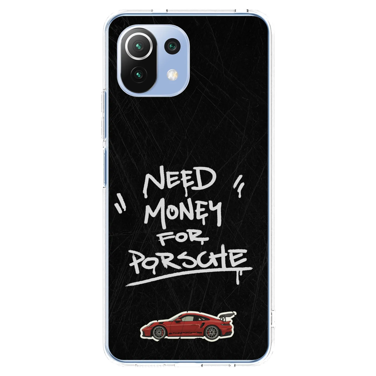 Picasee silikonska prozirna maskica za Xiaomi 11 Lite 5G NE - Dark Racer