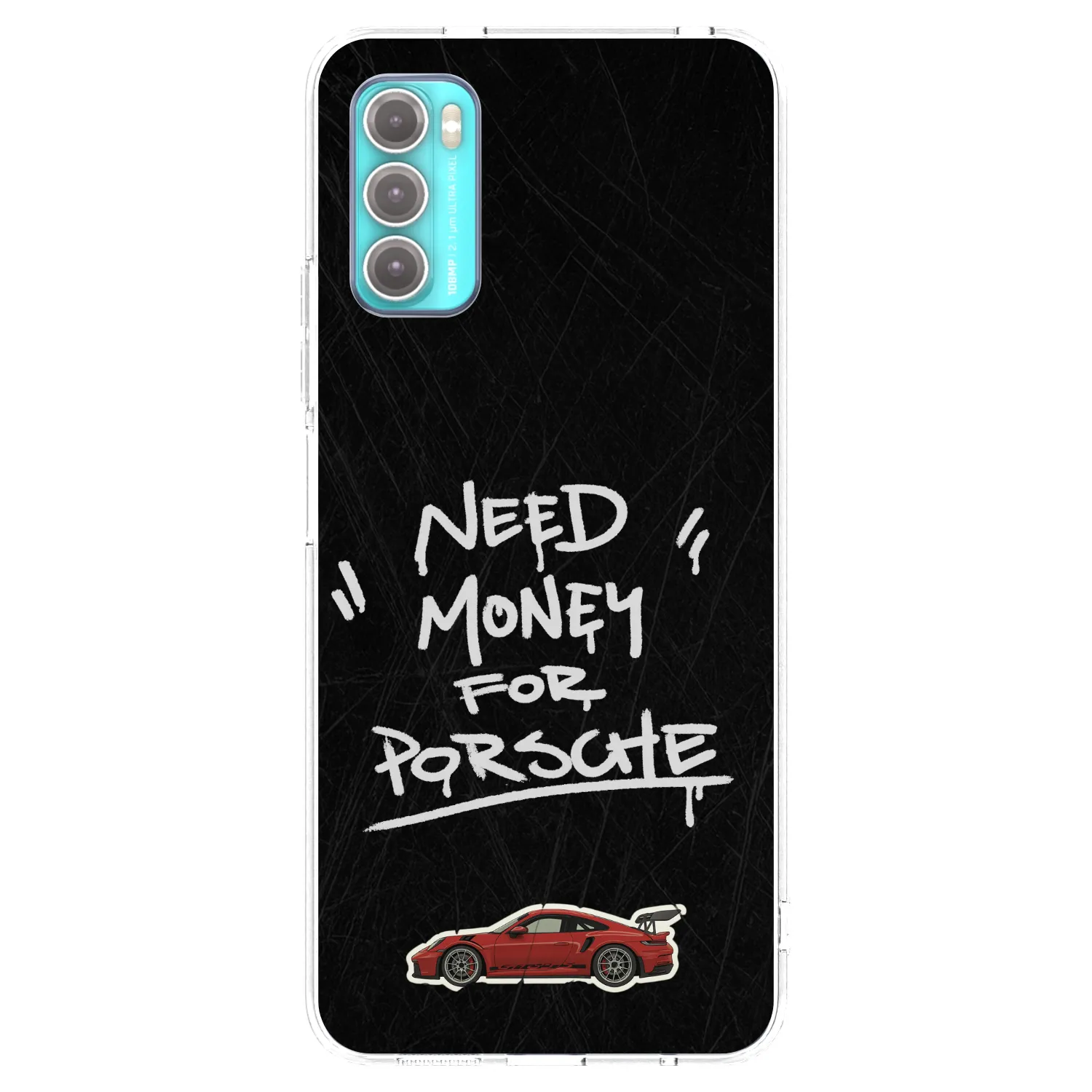 Picasee silikonska prozirna maskica za Motorola Moto G60 - Dark Racer