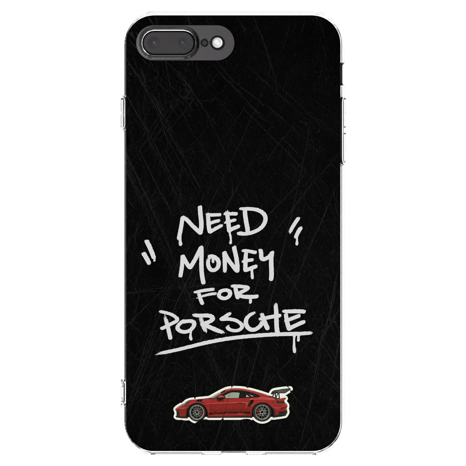 Picasee silikonska prozirna maskica za Apple iPhone 7 Plus - Dark Racer