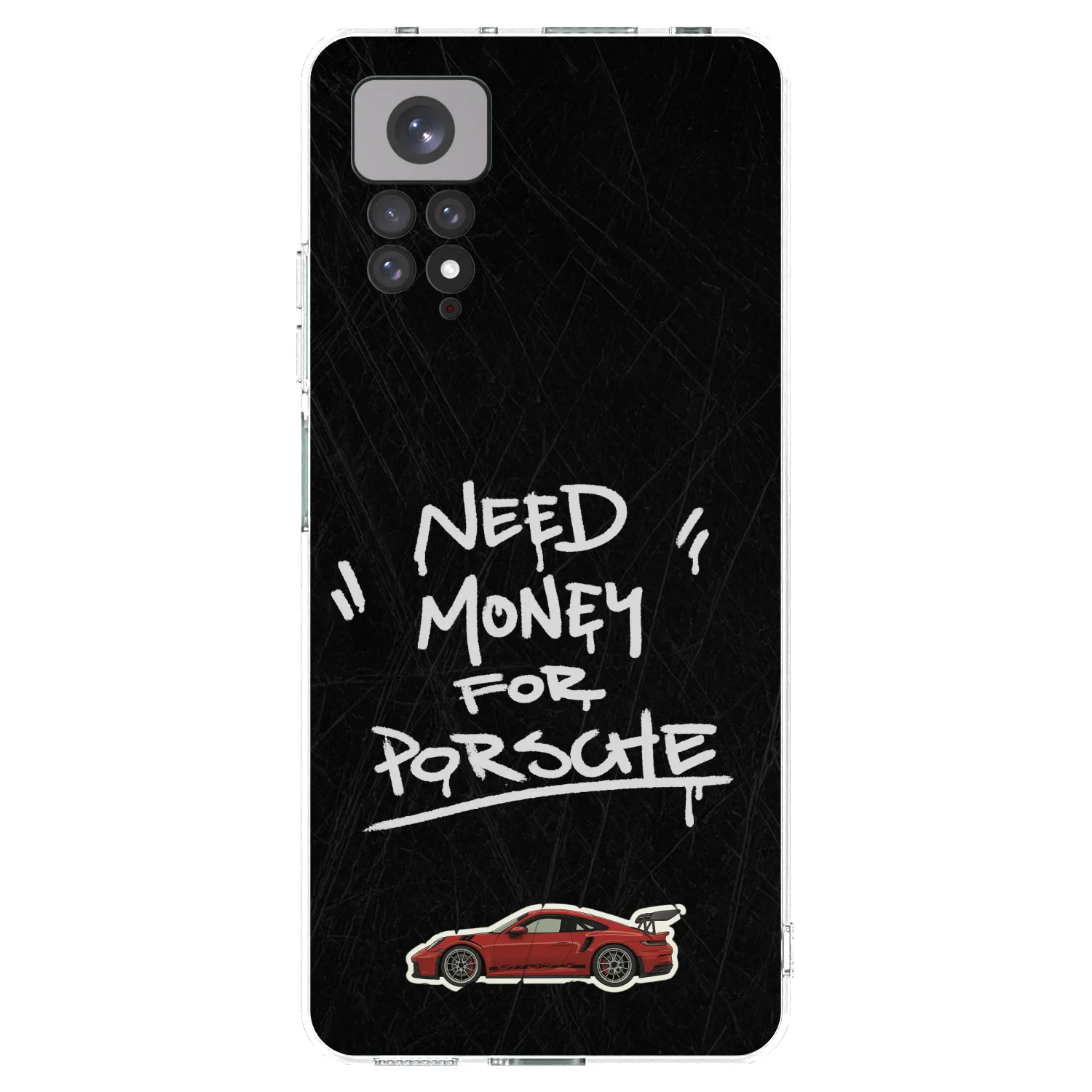 Picasee silikonska prozirna maskica za Xiaomi Redmi Note 11 - Dark Racer