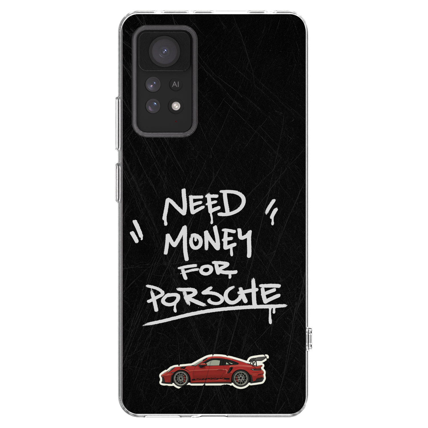 Picasee silikonska prozirna maskica za Xiaomi Redmi Note 11 Pro 5G - Dark Racer