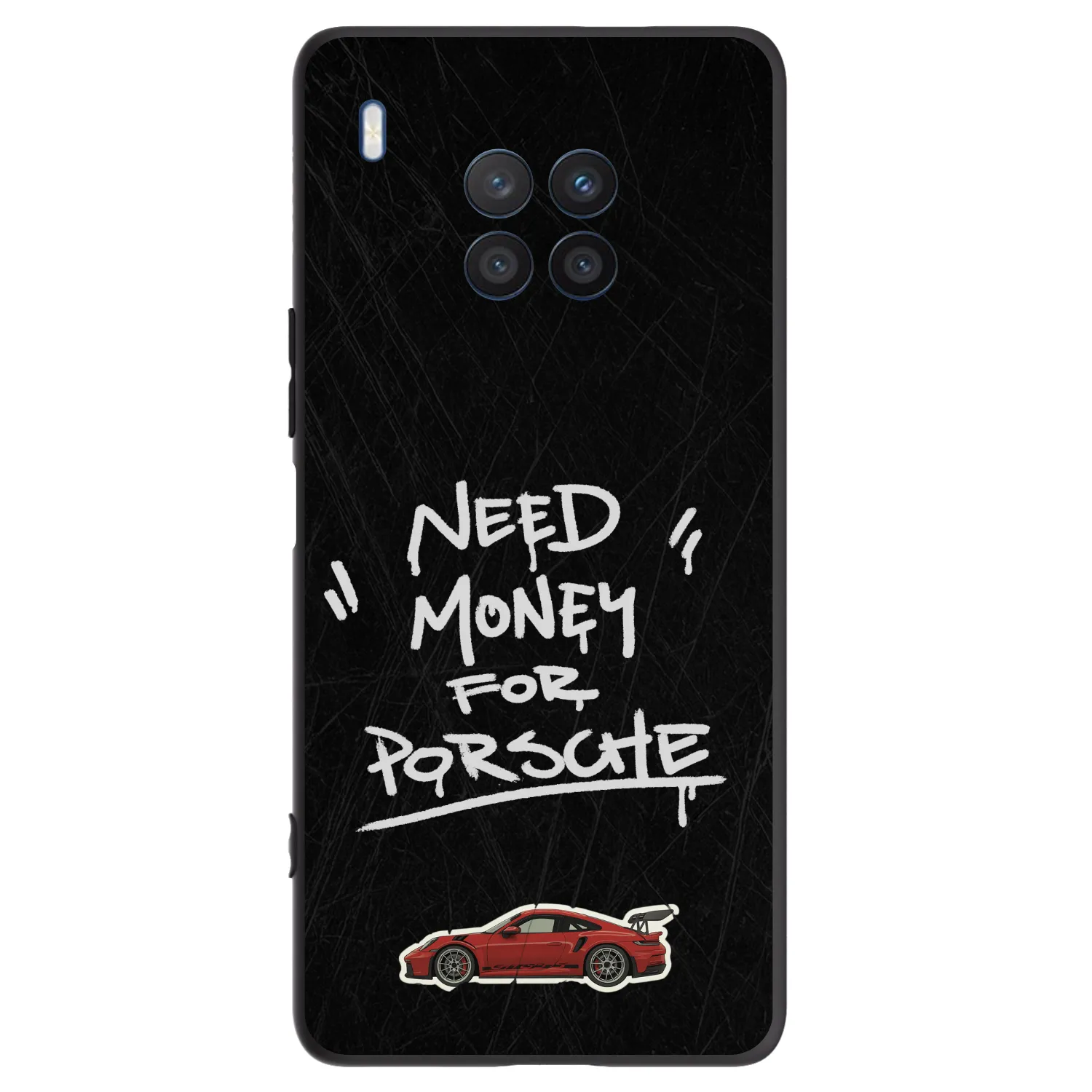 Picasee crna silikonska maskica za Honor 50 Lite - Dark Racer