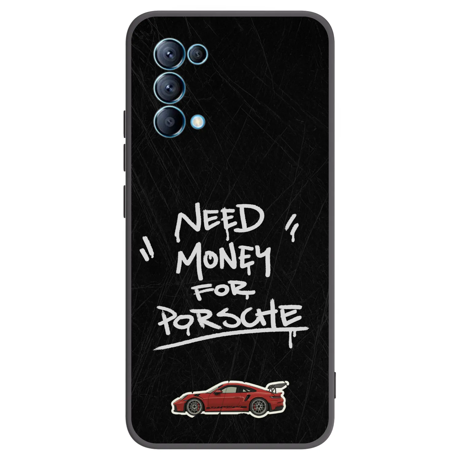 Picasee crna silikonska maskica za OPPO Reno 5 5G - Dark Racer