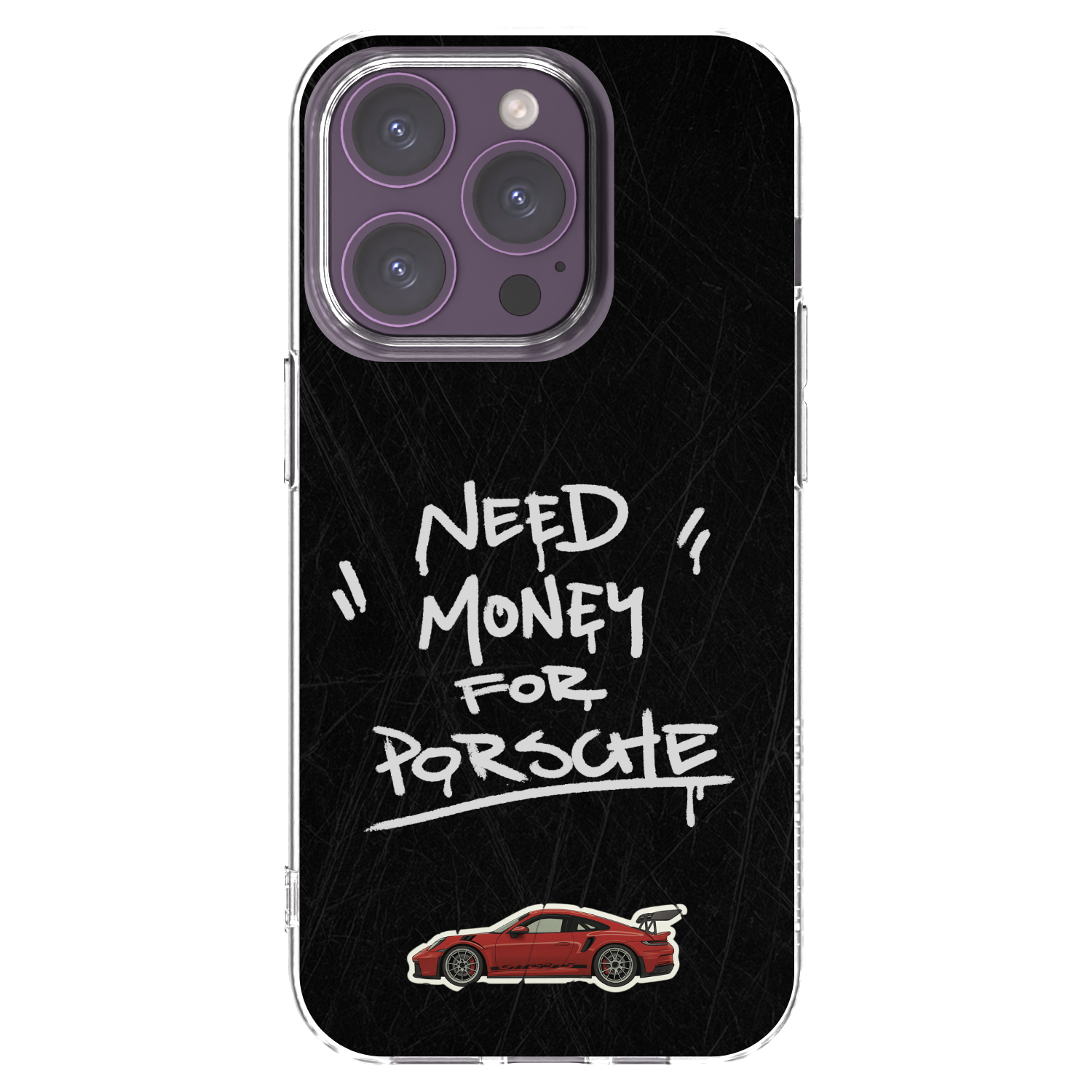 Picasee silikonska prozirna maskica za Apple iPhone 14 Pro - Dark Racer