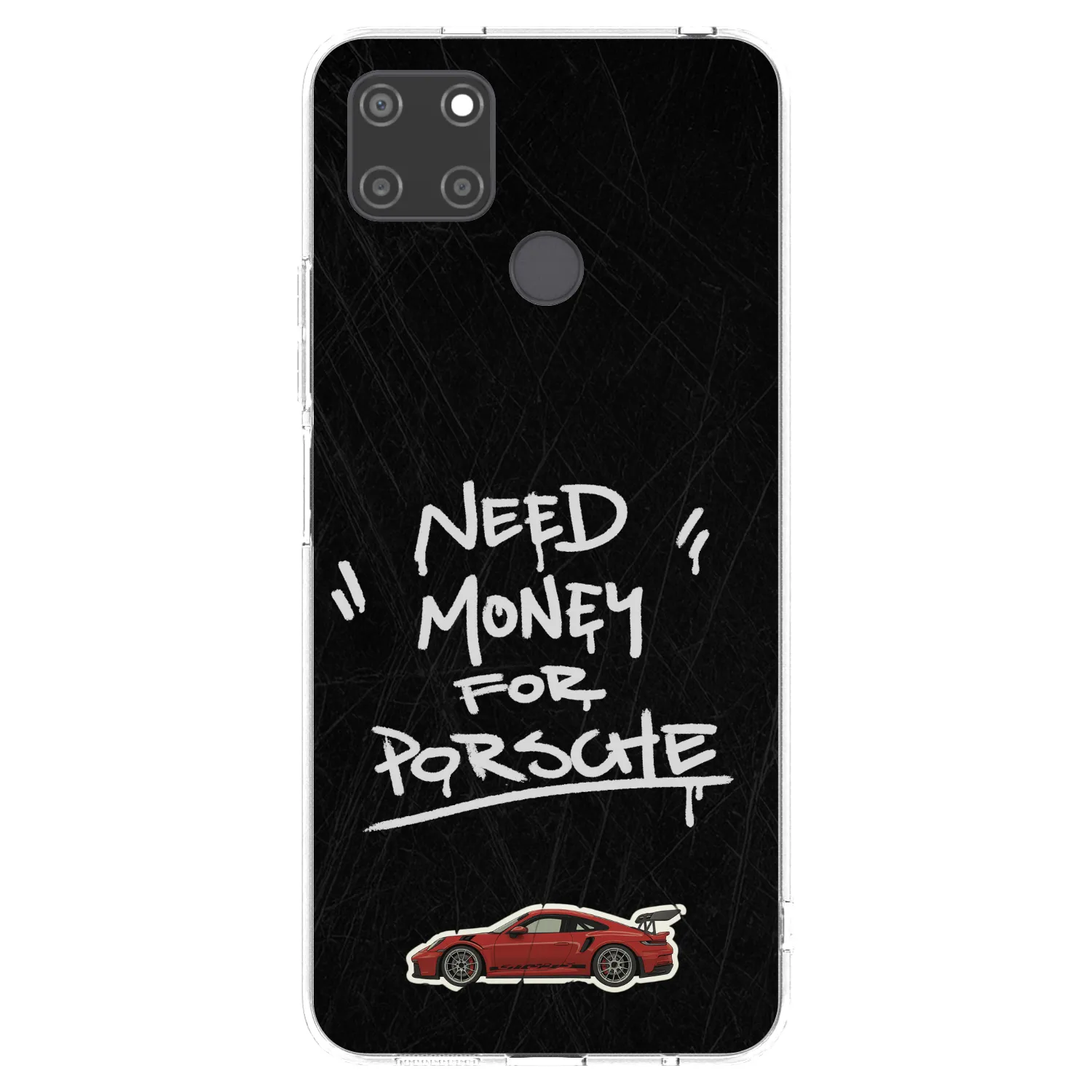 Picasee silikonska prozirna maskica za Realme C21Y - Dark Racer