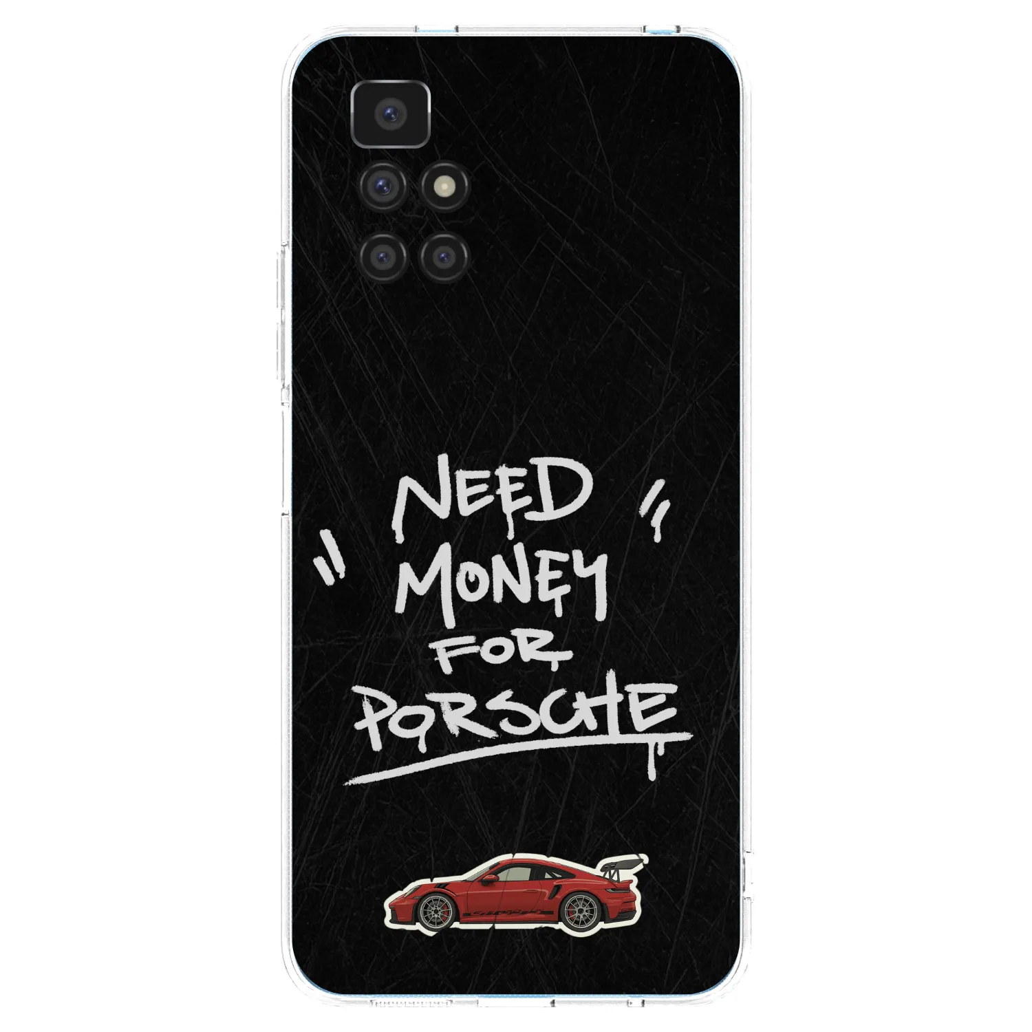 Picasee silikonska prozirna maskica za Xiaomi Redmi 10 (2022) - Dark Racer