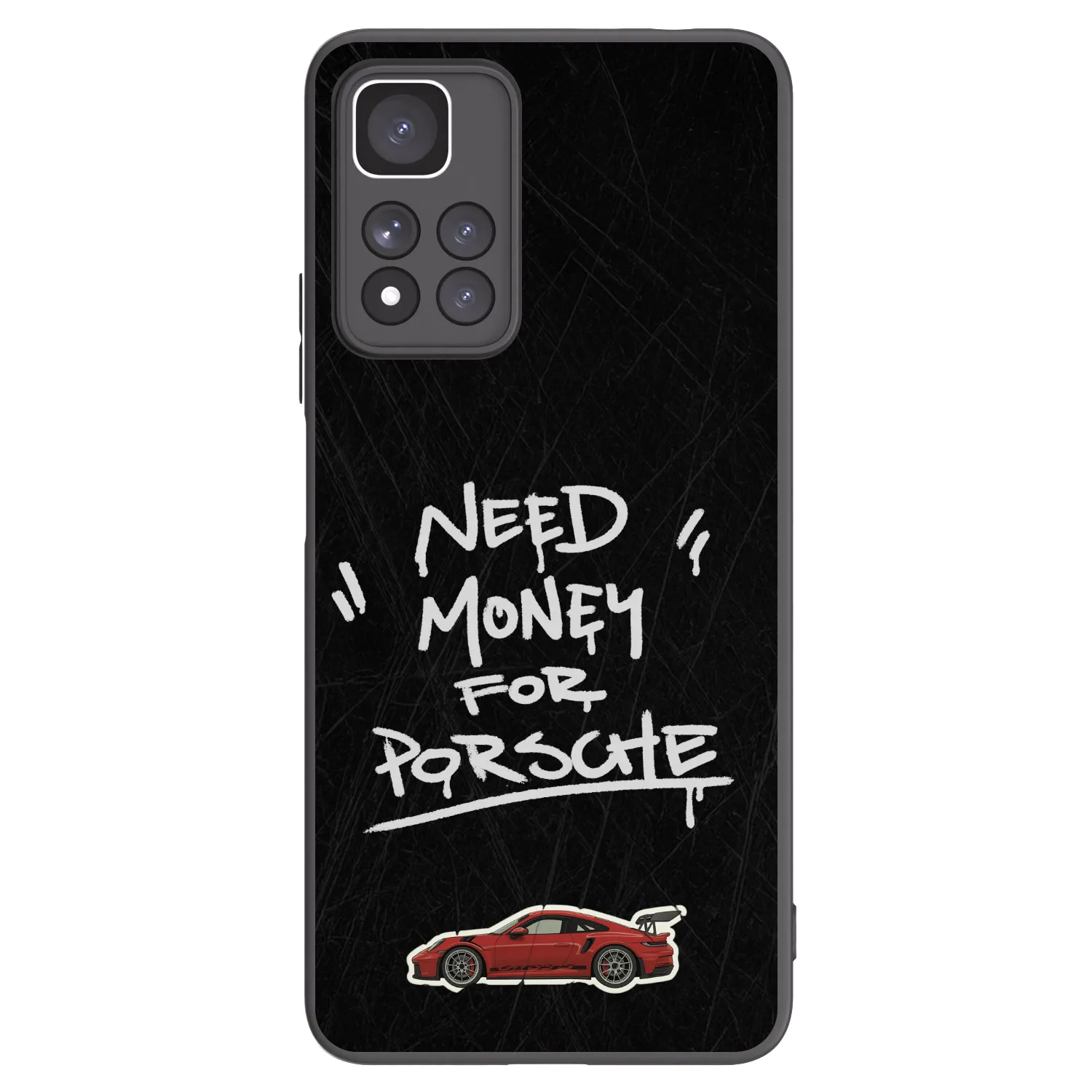 Picasee crna silikonska maskica za Xiaomi Redmi Note 11 Pro+ 5G - Dark Racer