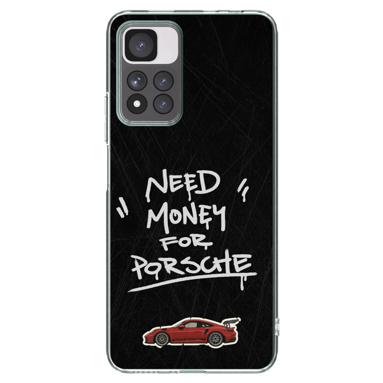 Picasee silikonska prozirna maskica za Xiaomi Redmi Note 11 Pro+ 5G - Dark Racer