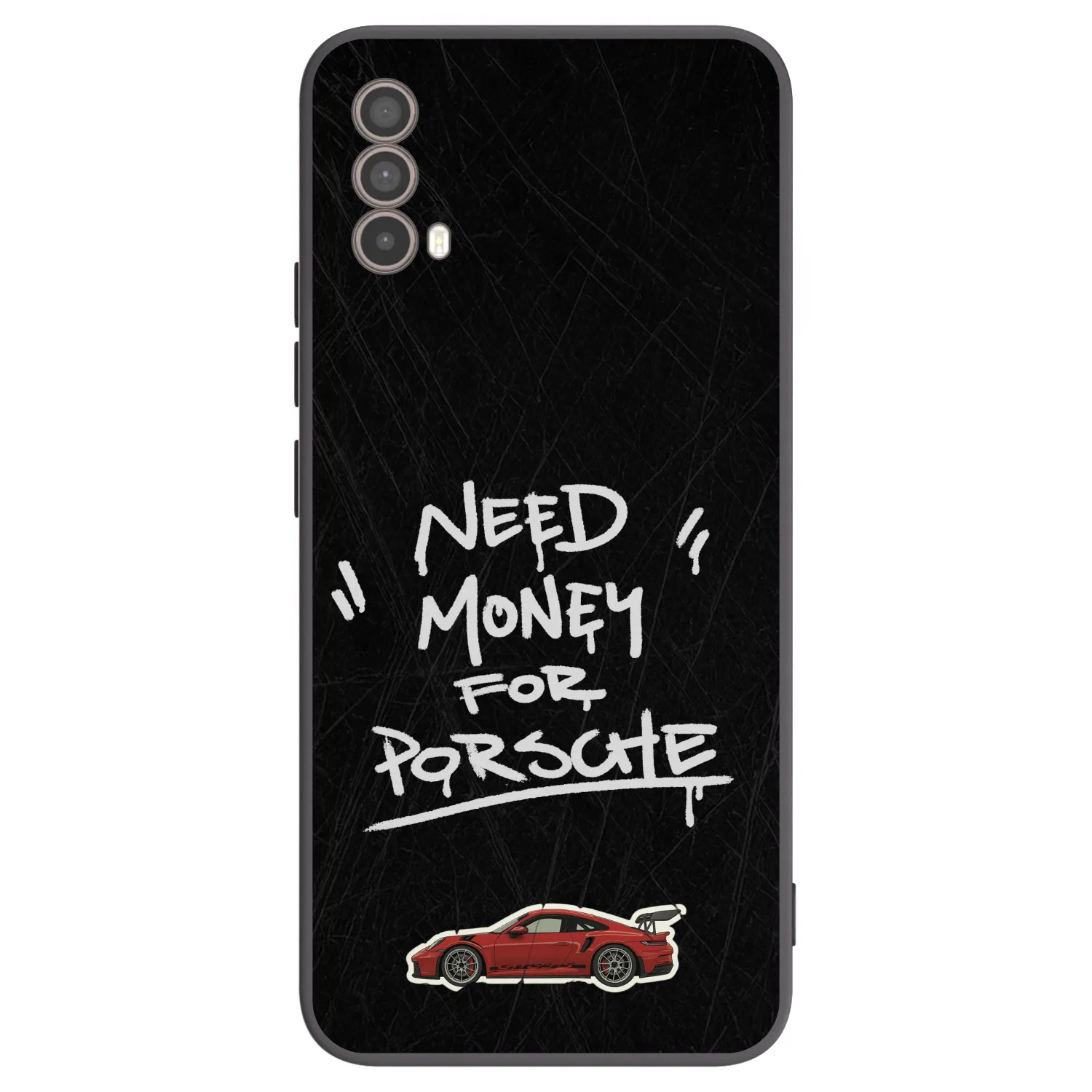 Picasee crna silikonska maskica za Motorola Moto E40 - Dark Racer