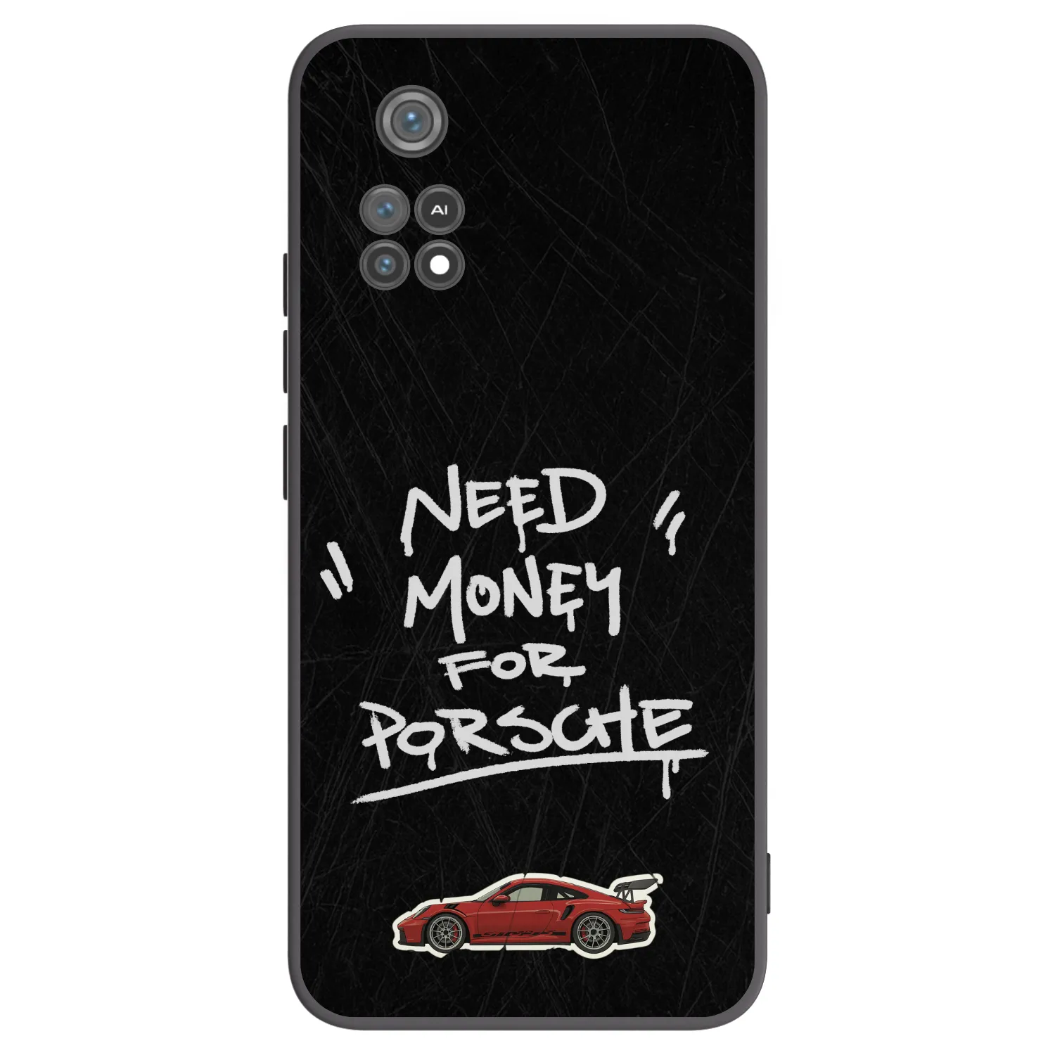 Picasee crna silikonska maskica za Xiaomi Poco M4 Pro - Dark Racer
