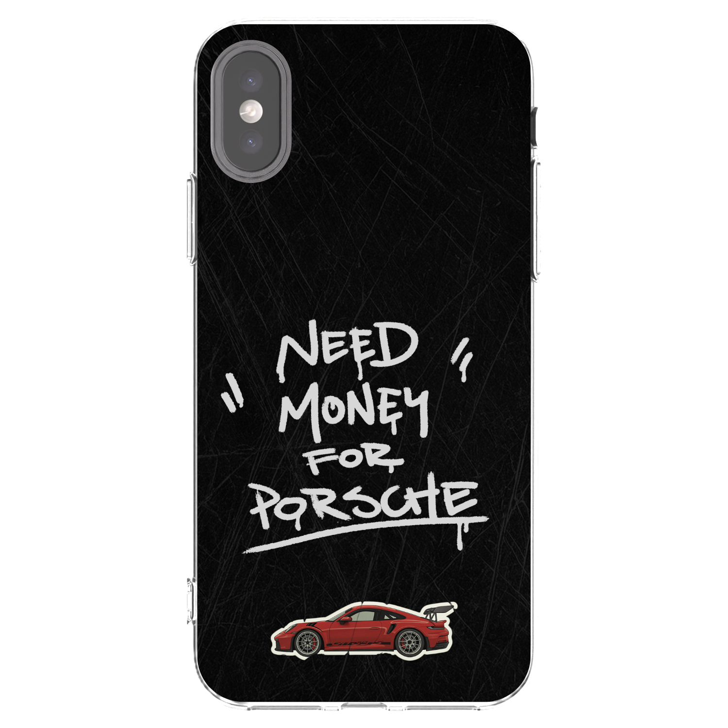 Picasee silikonska prozirna maskica za Apple iPhone X/XS - Dark Racer