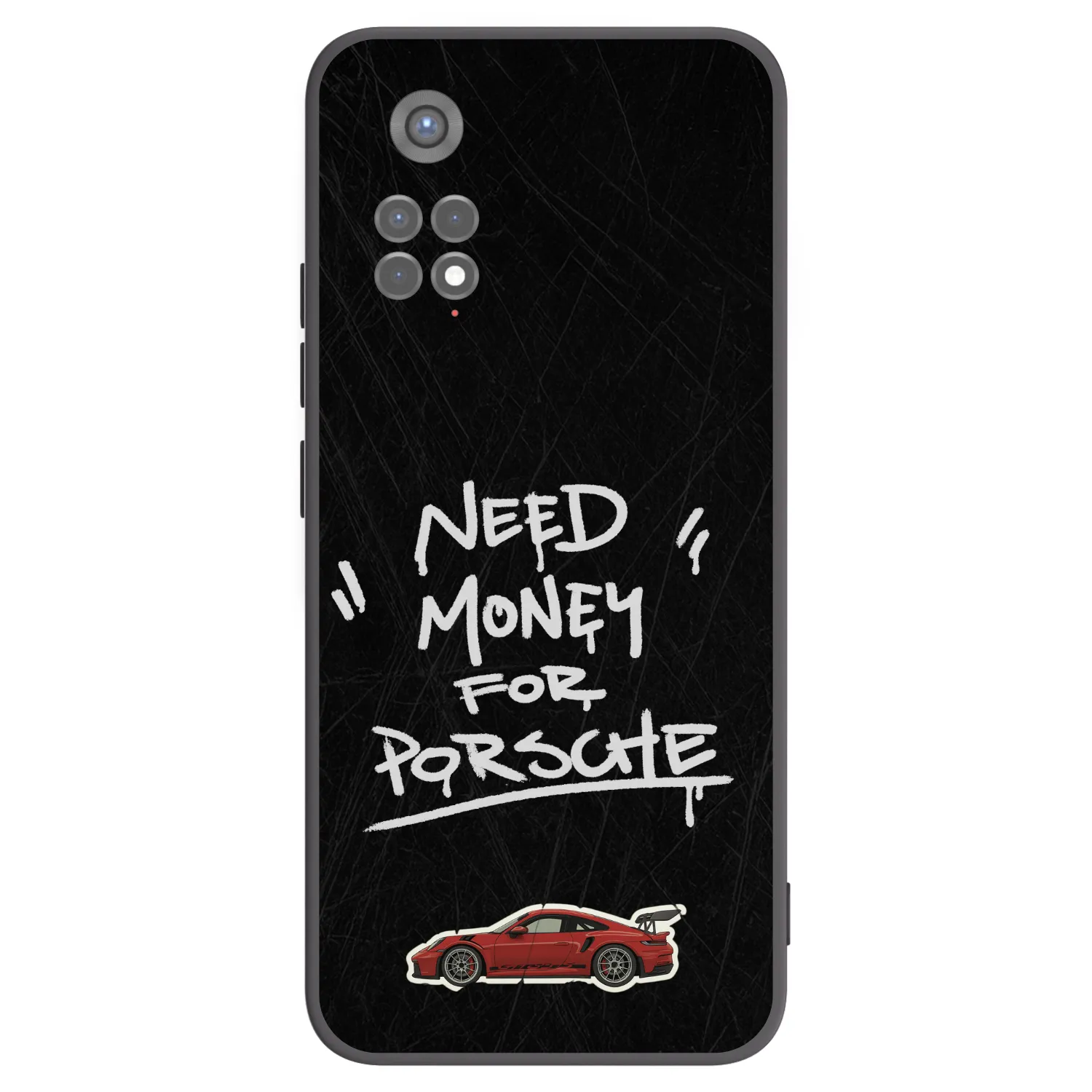 Picasee crna silikonska maskica za Xiaomi Redmi Note 11S 5G - Dark Racer