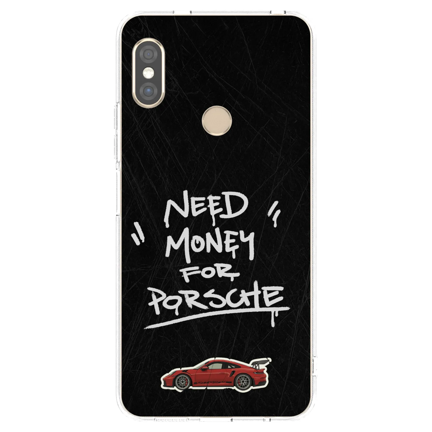 Picasee silikonska prozirna maskica za Xiaomi Redmi Note 5 Global - Dark Racer