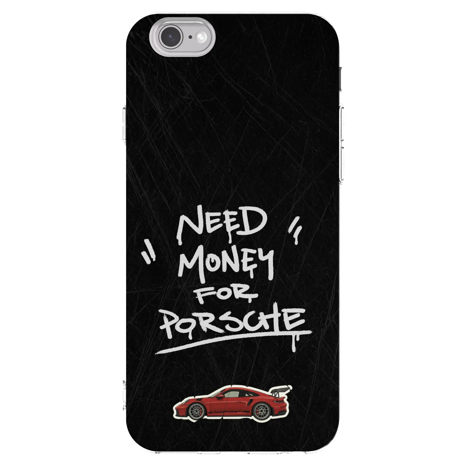 Picasee silikonska prozirna maskica za Apple iPhone 6/6S - Dark Racer