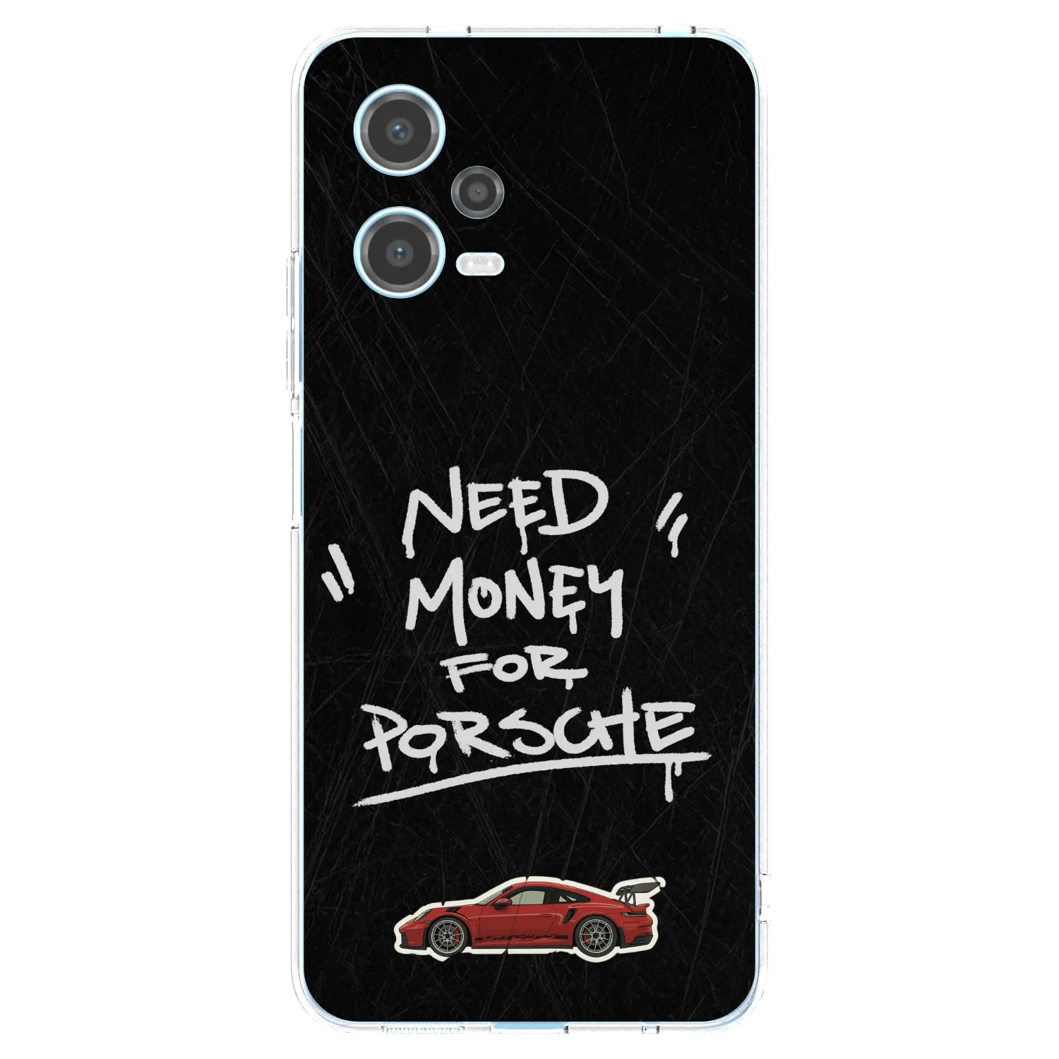 Picasee silikonska prozirna maskica za Xiaomi Redmi Note 12 5G - Dark Racer