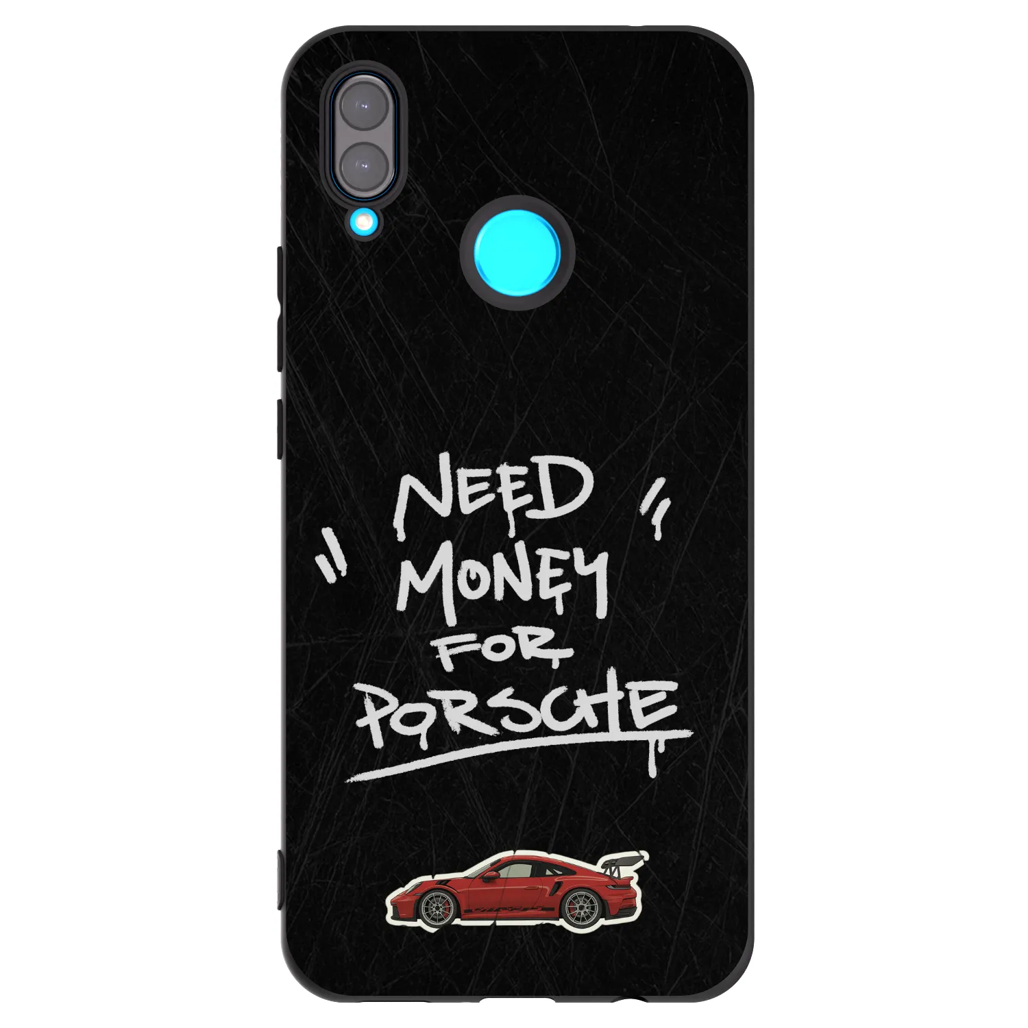 Picasee crna silikonska maskica za Huawei Nova 3 - Dark Racer