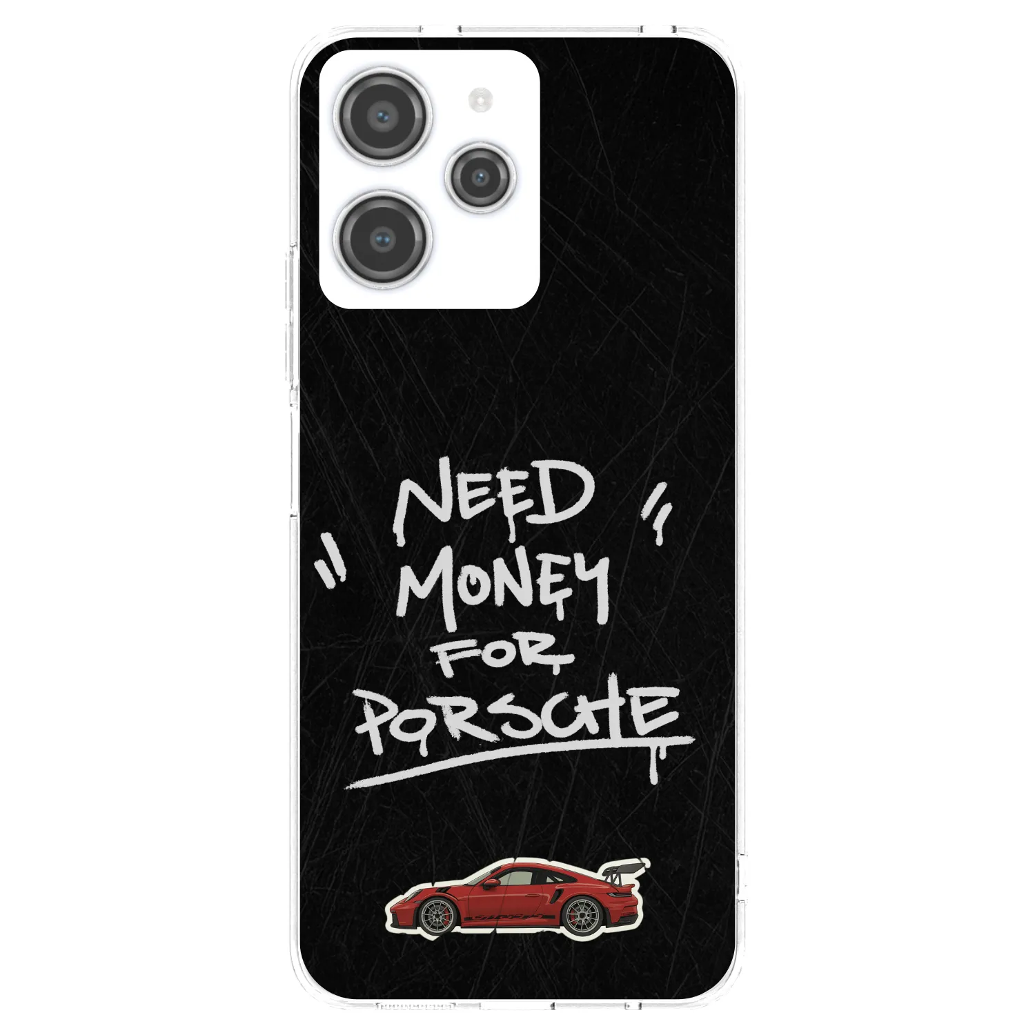 Picasee silikonska prozirna maskica za Xiaomi Redmi 12 4G - Dark Racer