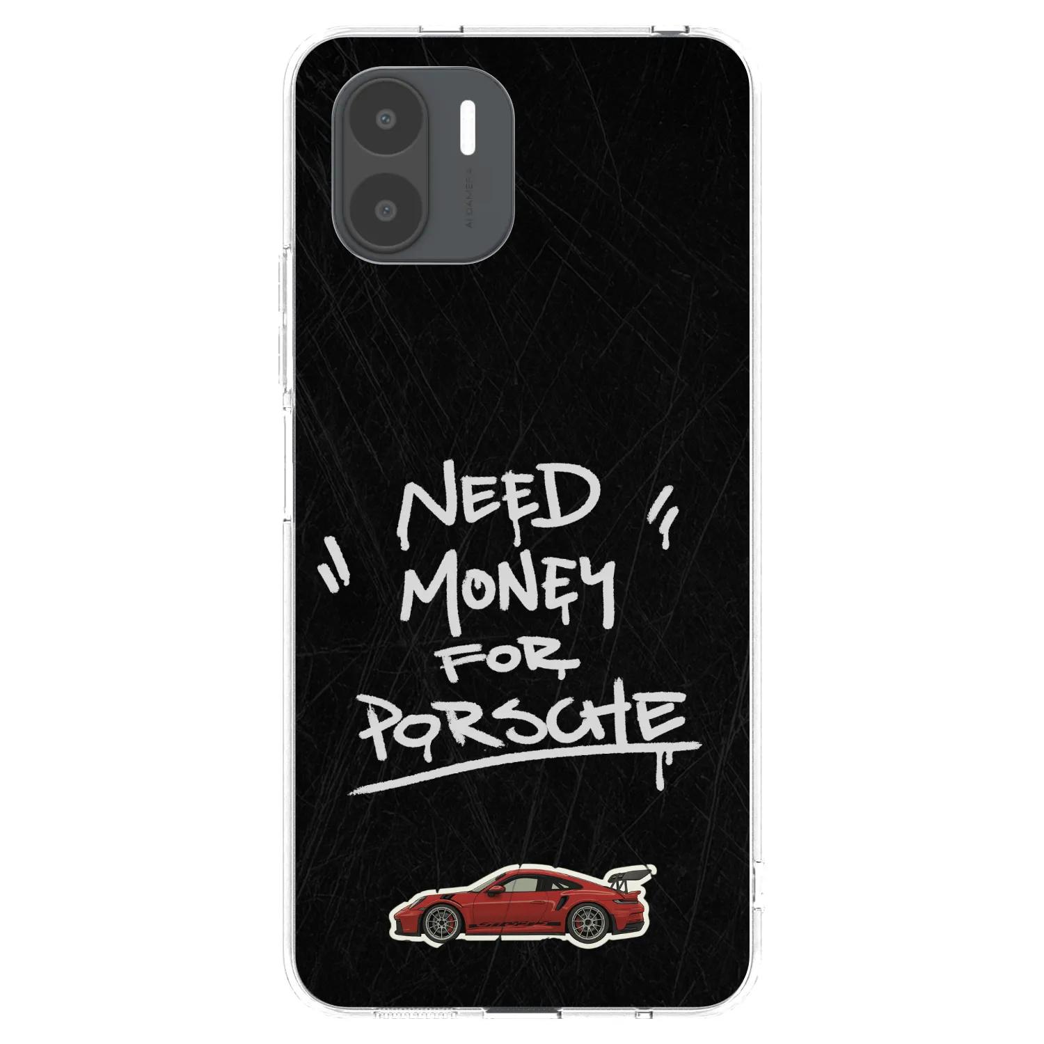 Picasee silikonska prozirna maskica za Xiaomi Redmi A2 - Dark Racer