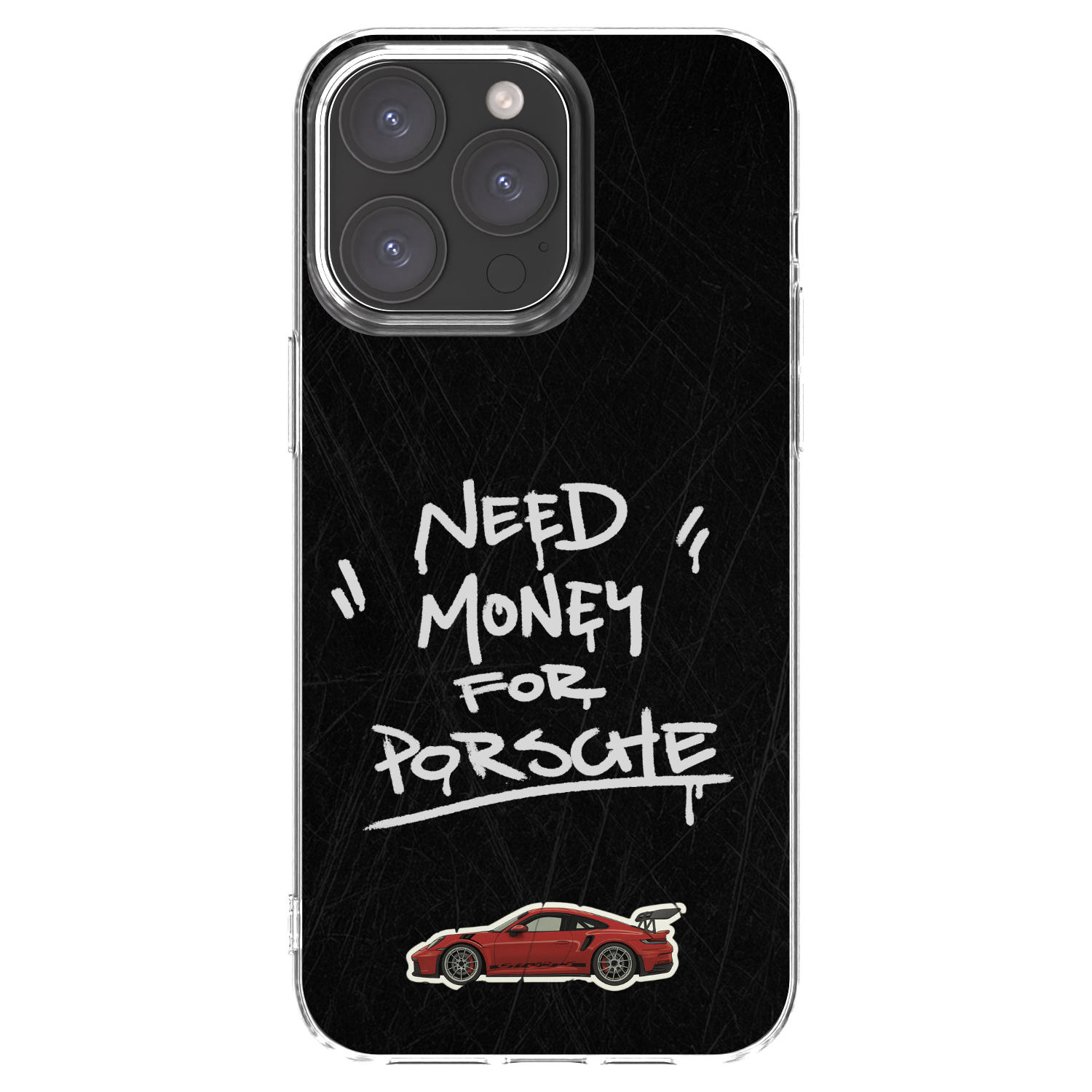 Picasee silikonska prozirna maskica za Apple iPhone 15 Pro Max - Dark Racer