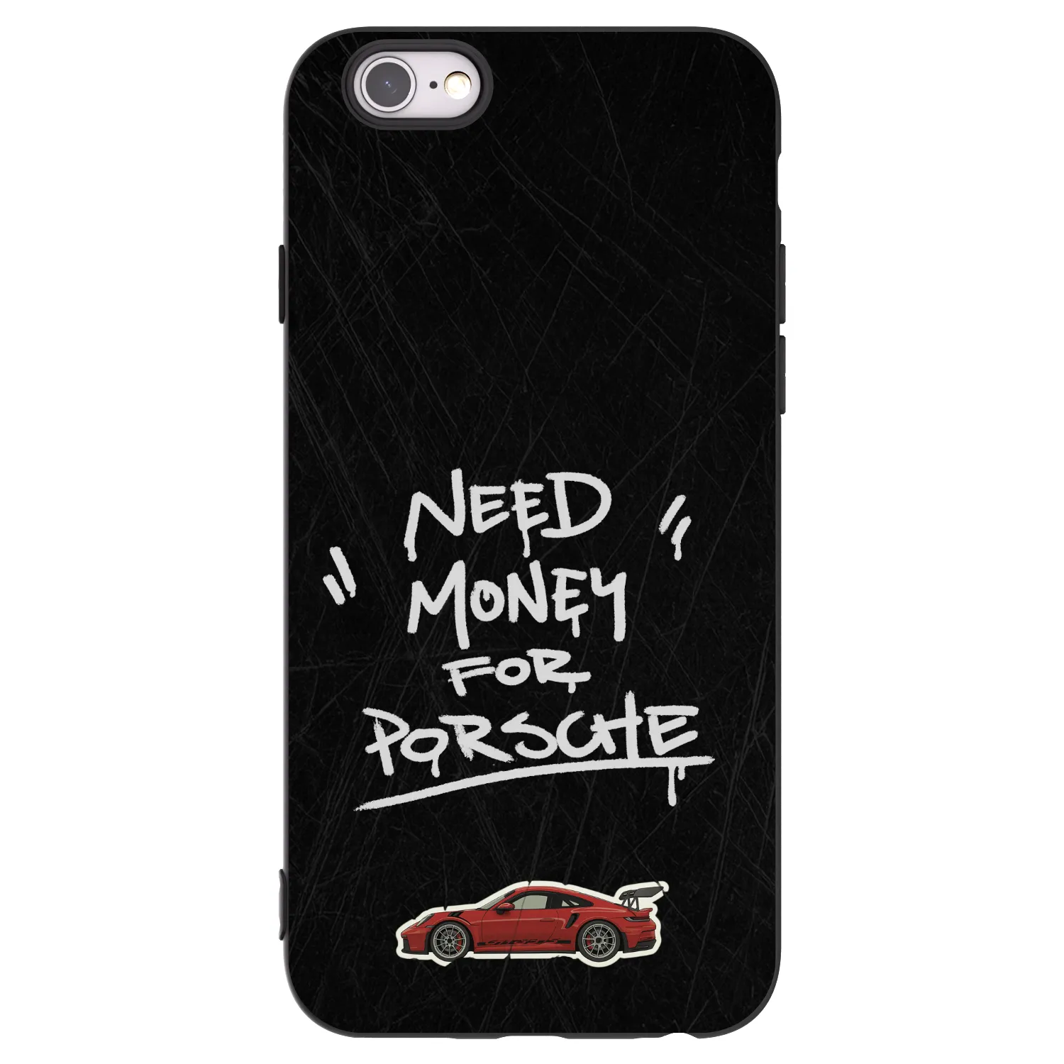 Picasee crna silikonska maskica za Apple iPhone 6/6S - Dark Racer