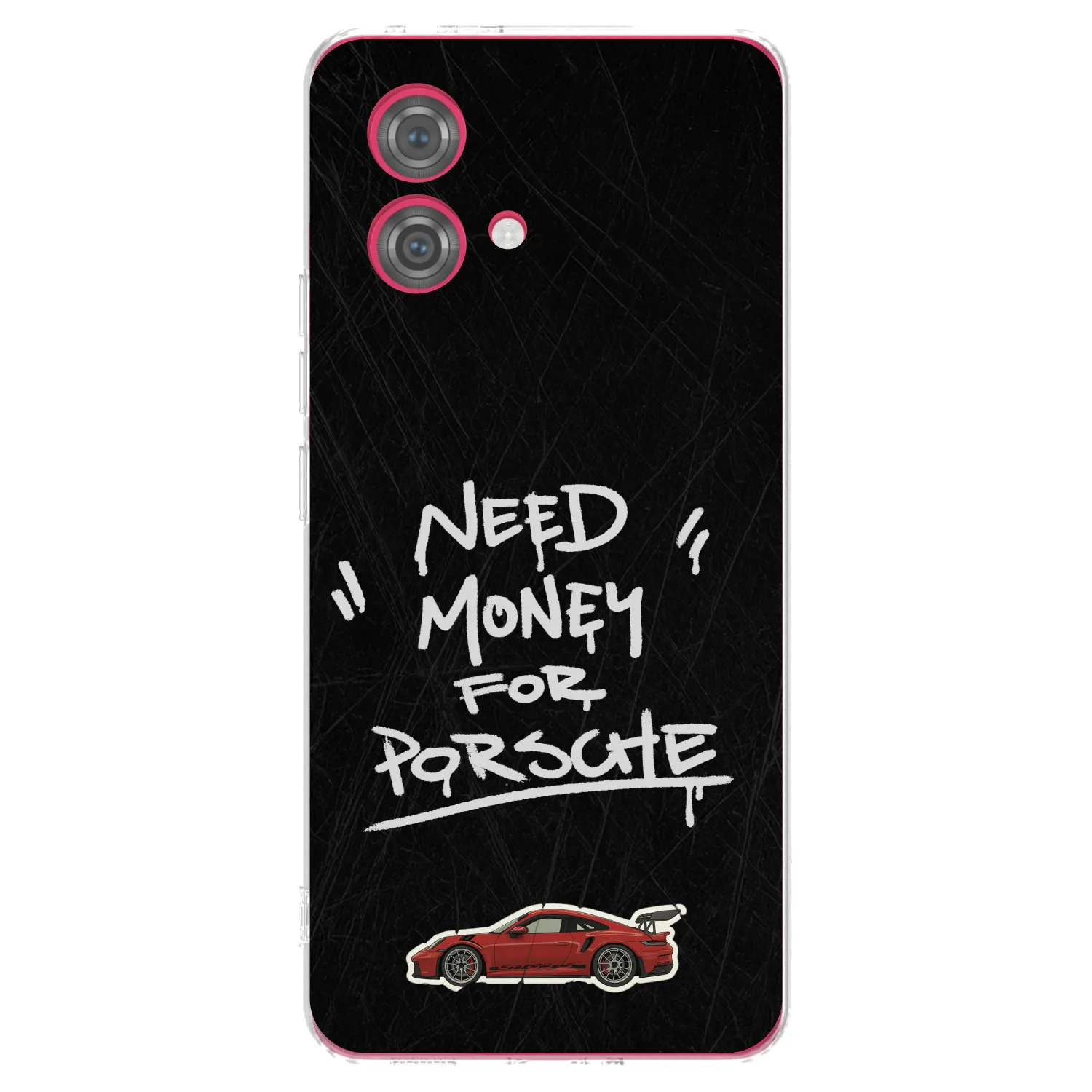 Picasee silikonska prozirna maskica za Motorola Moto G84 5G - Dark Racer