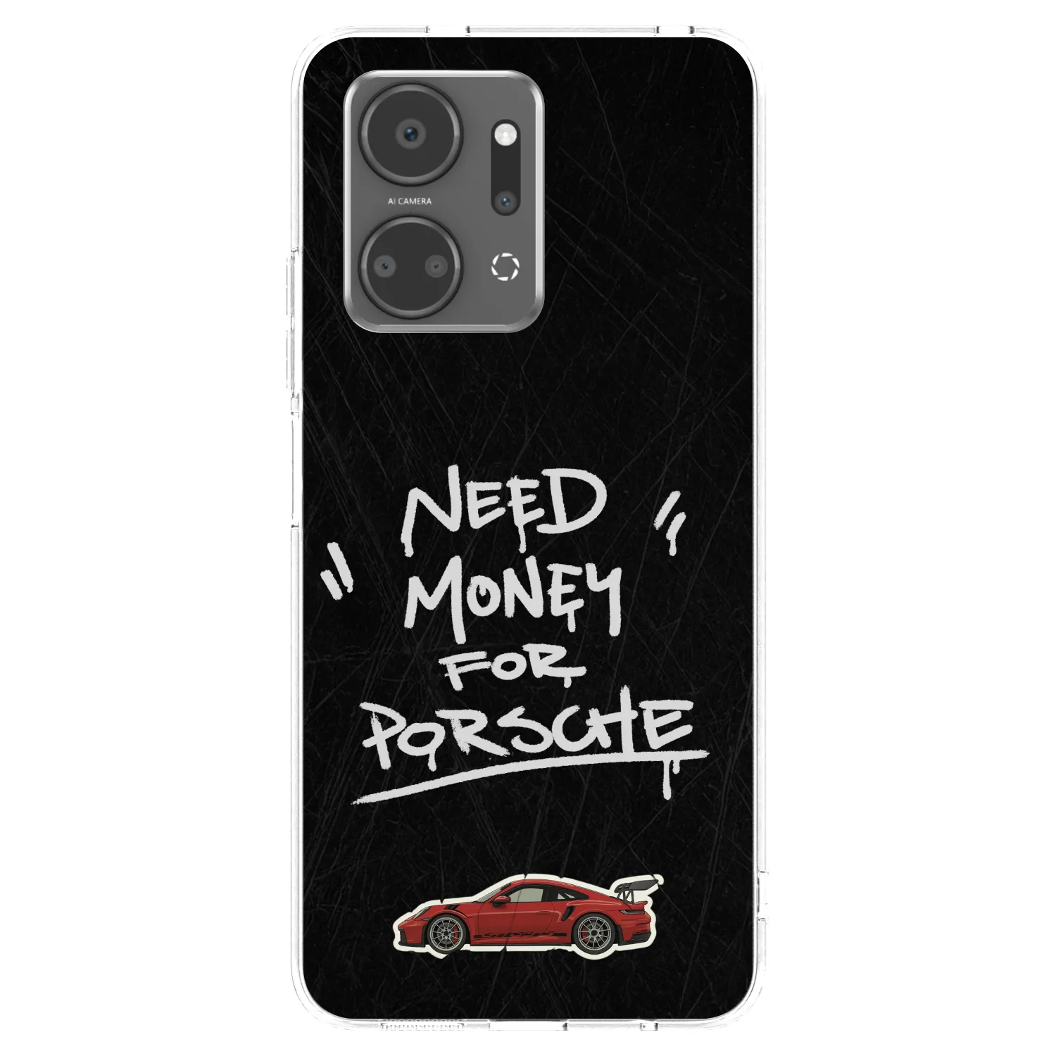 Picasee silikonska prozirna maskica za Honor X7a - Dark Racer