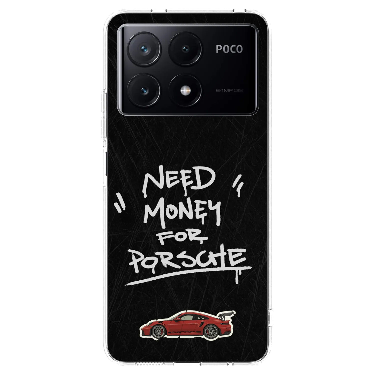 Picasee silikonska prozirna maskica za Xiaomi Poco X6 Pro - Dark Racer