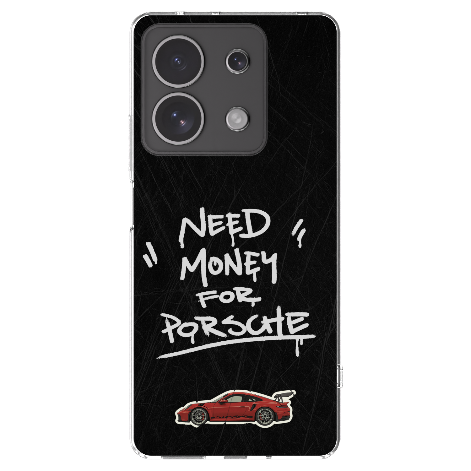 Picasee silikonska prozirna maskica za Xiaomi Redmi Note 13 4G - Dark Racer