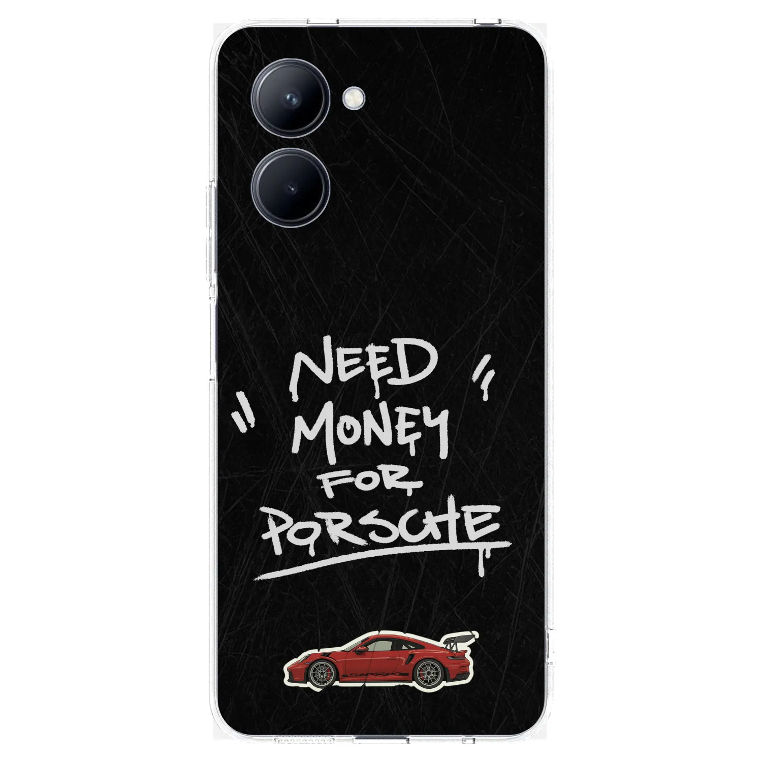 Picasee silikonska prozirna maskica za Realme C33 (2023) - Dark Racer