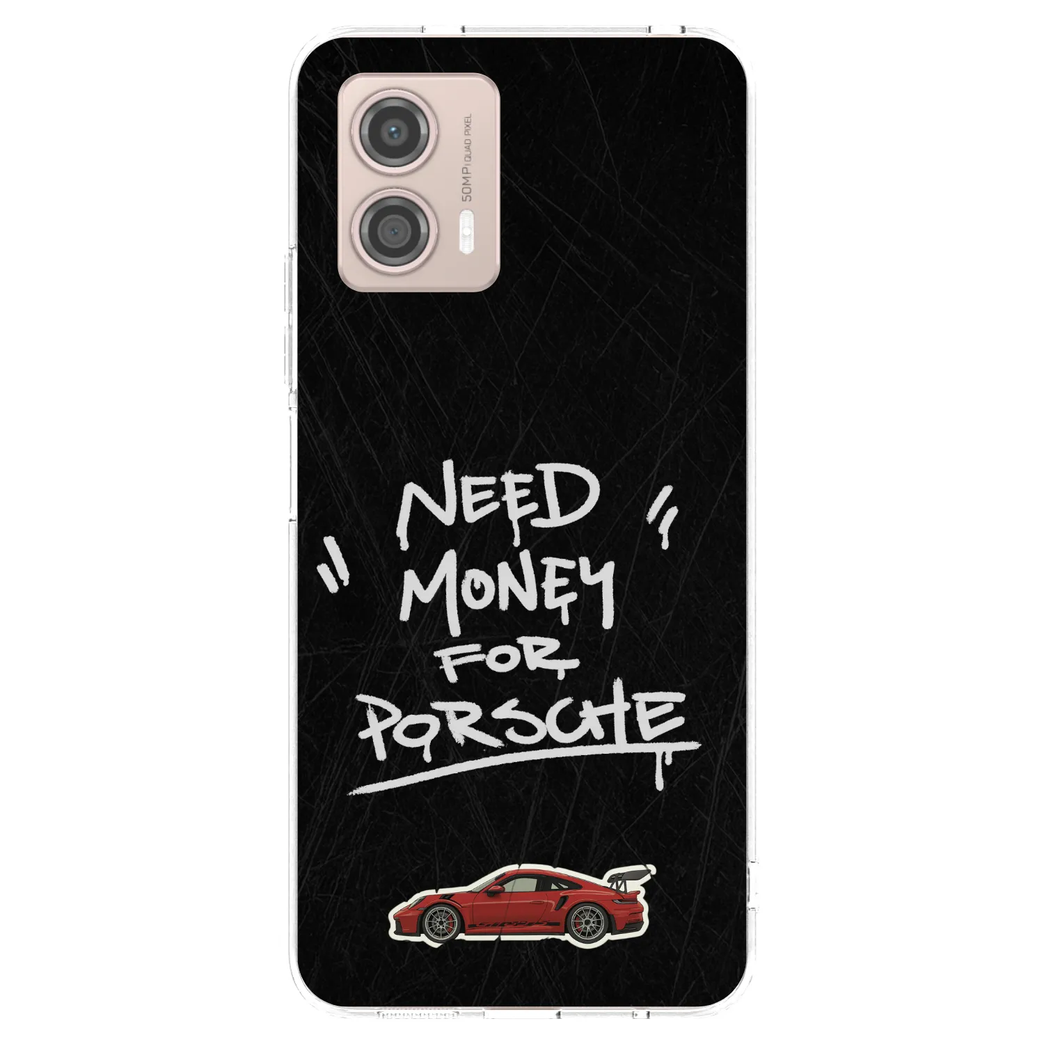 Picasee silikonska prozirna maskica za Motorola Moto G53 5G - Dark Racer