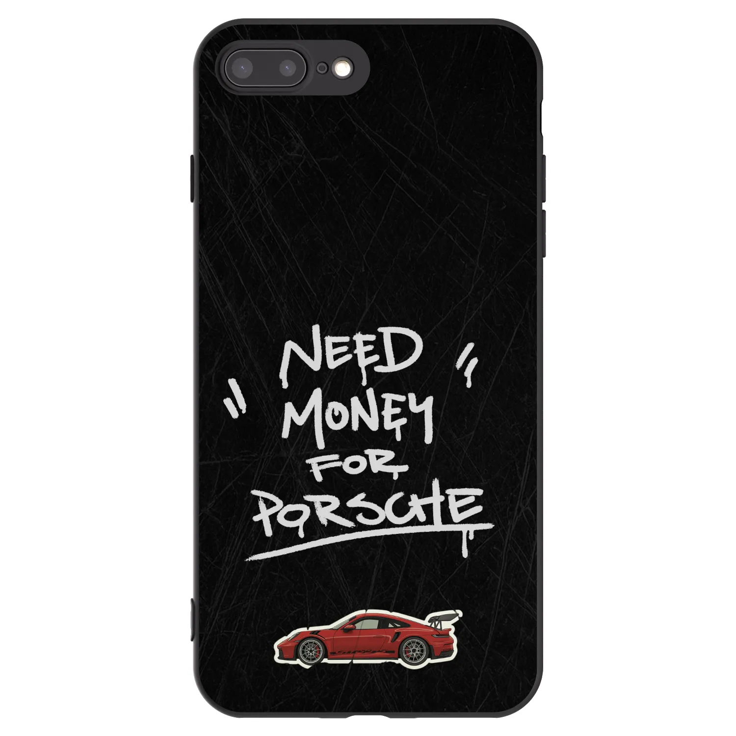 Picasee crna silikonska maskica za Apple iPhone 7 Plus - Dark Racer