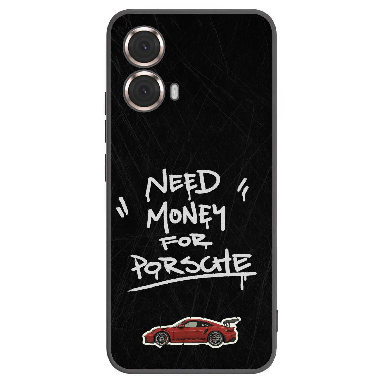 Picasee crna silikonska maskica za Motorola Moto G85 - Dark Racer