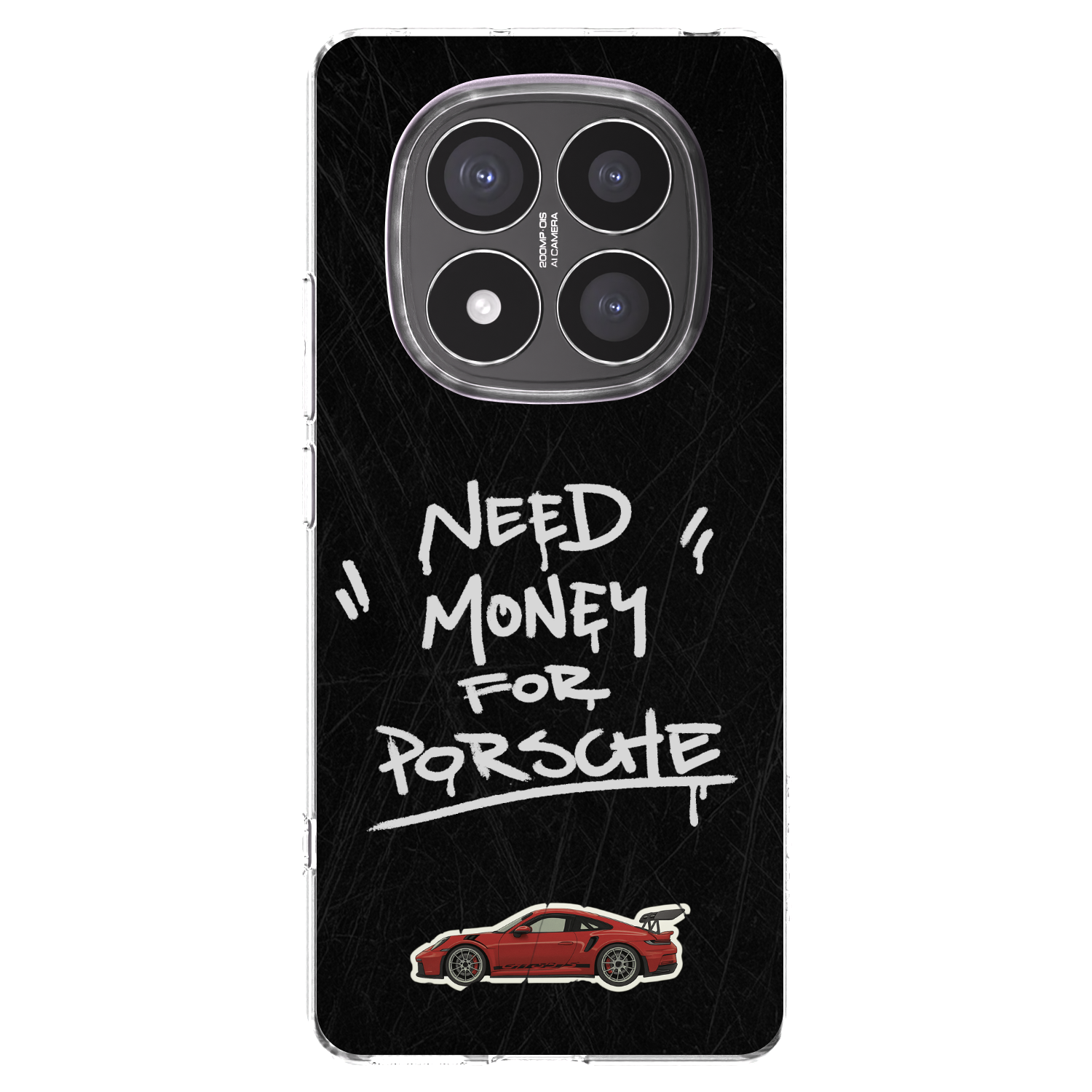 Picasee silikonska prozirna maskica za Xiaomi Redmi Note 14 Pro+ 5G - Dark Racer