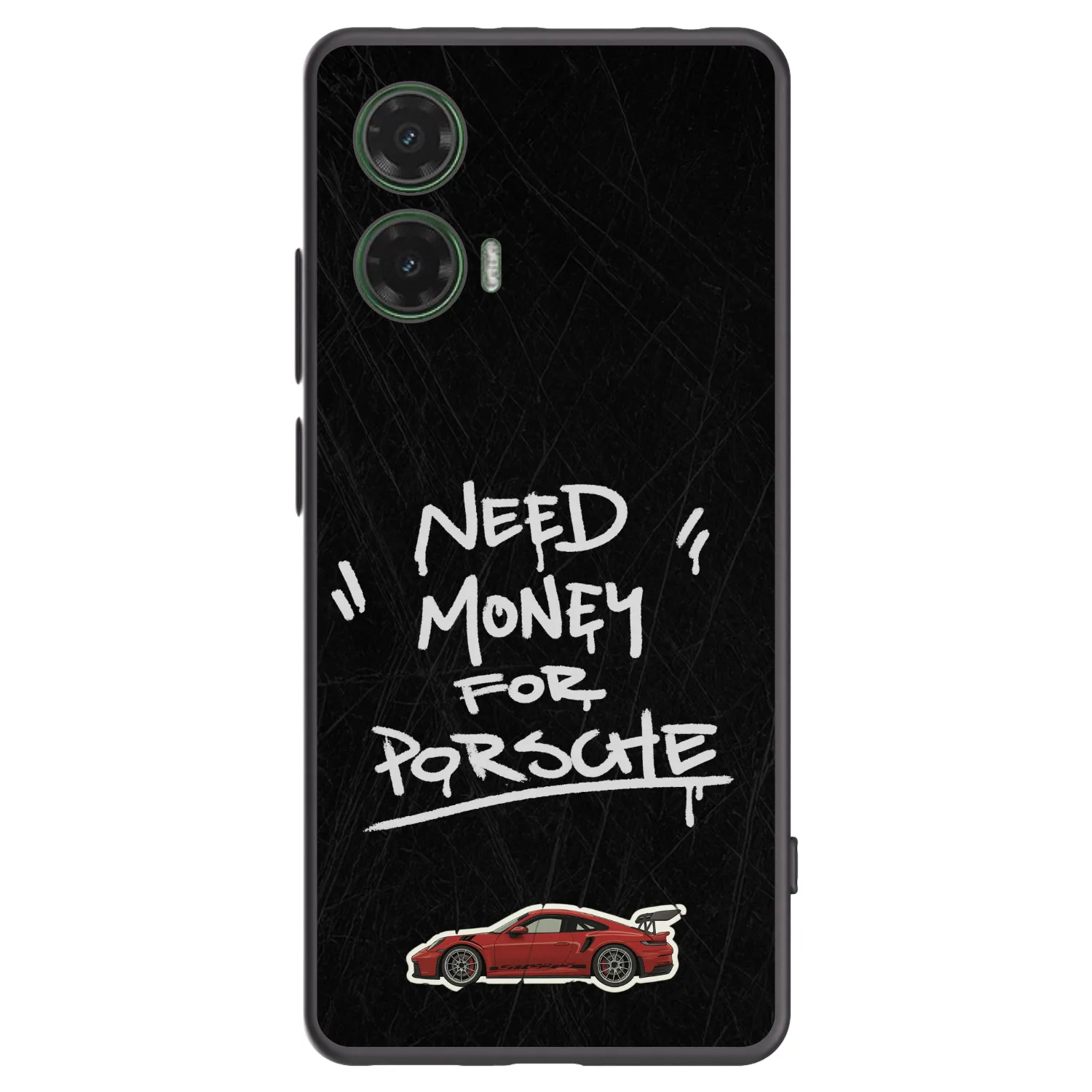 Picasee crna silikonska maskica za Motorola Moto G35 5G - Dark Racer