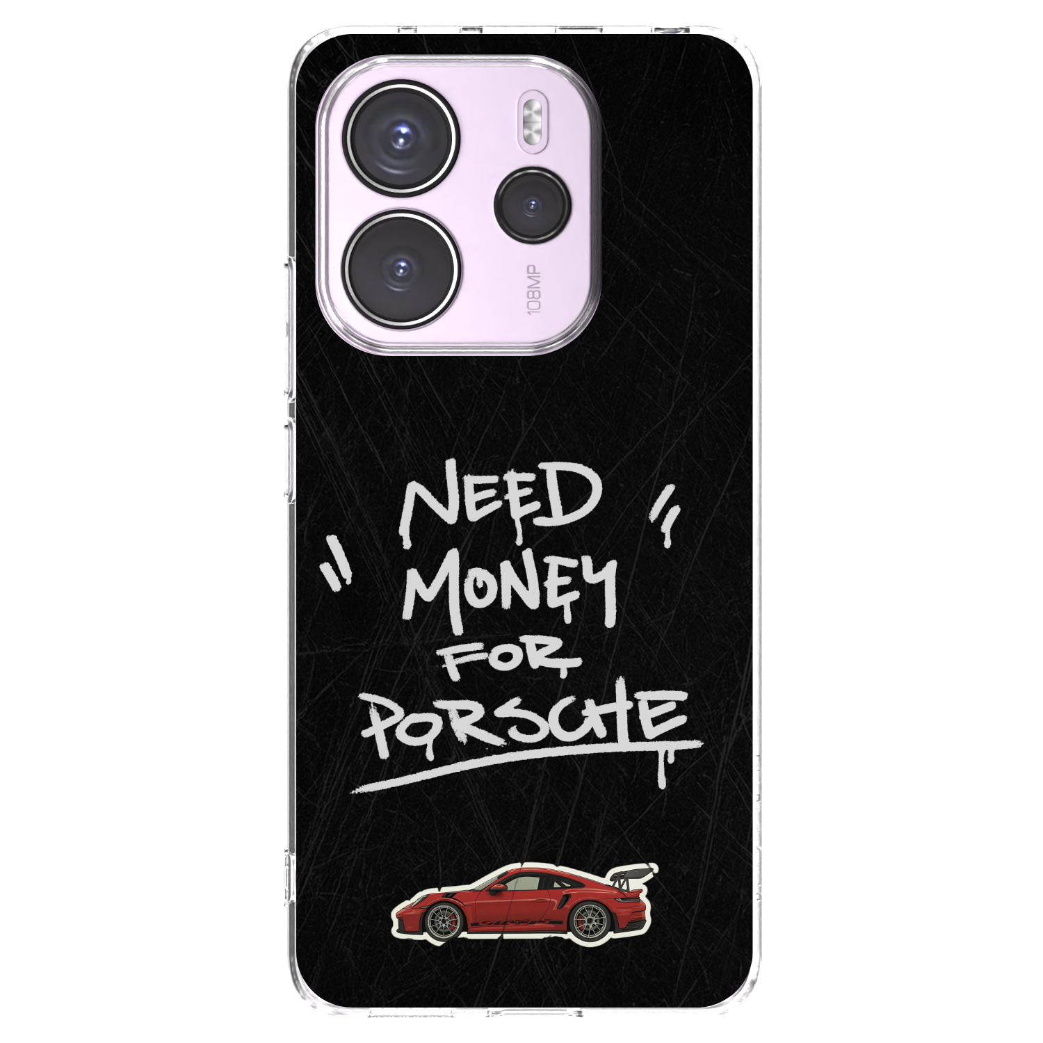 Picasee silikonska prozirna maskica za Xiaomi Redmi Note 14 4G - Dark Racer