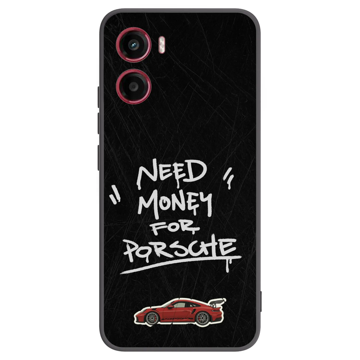 Picasee crna silikonska maskica za Motorola Moto G05 - Dark Racer