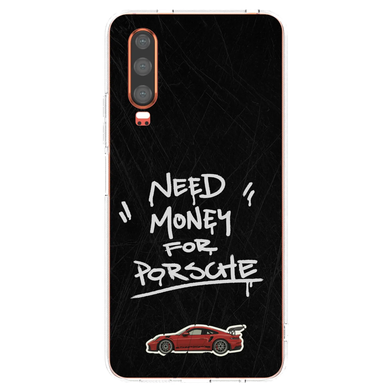 Picasee silikonska prozirna maskica za Huawei P30 - Dark Racer