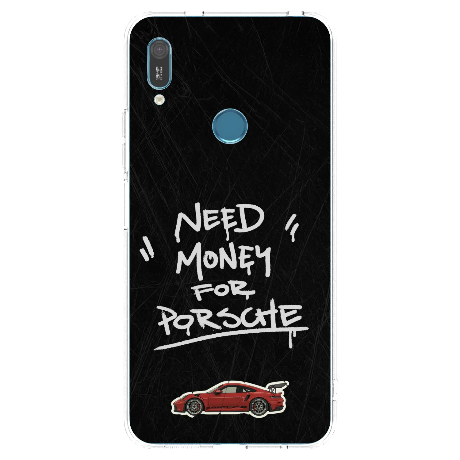Picasee silikonska prozirna maskica za Huawei Y6 2019 - Dark Racer